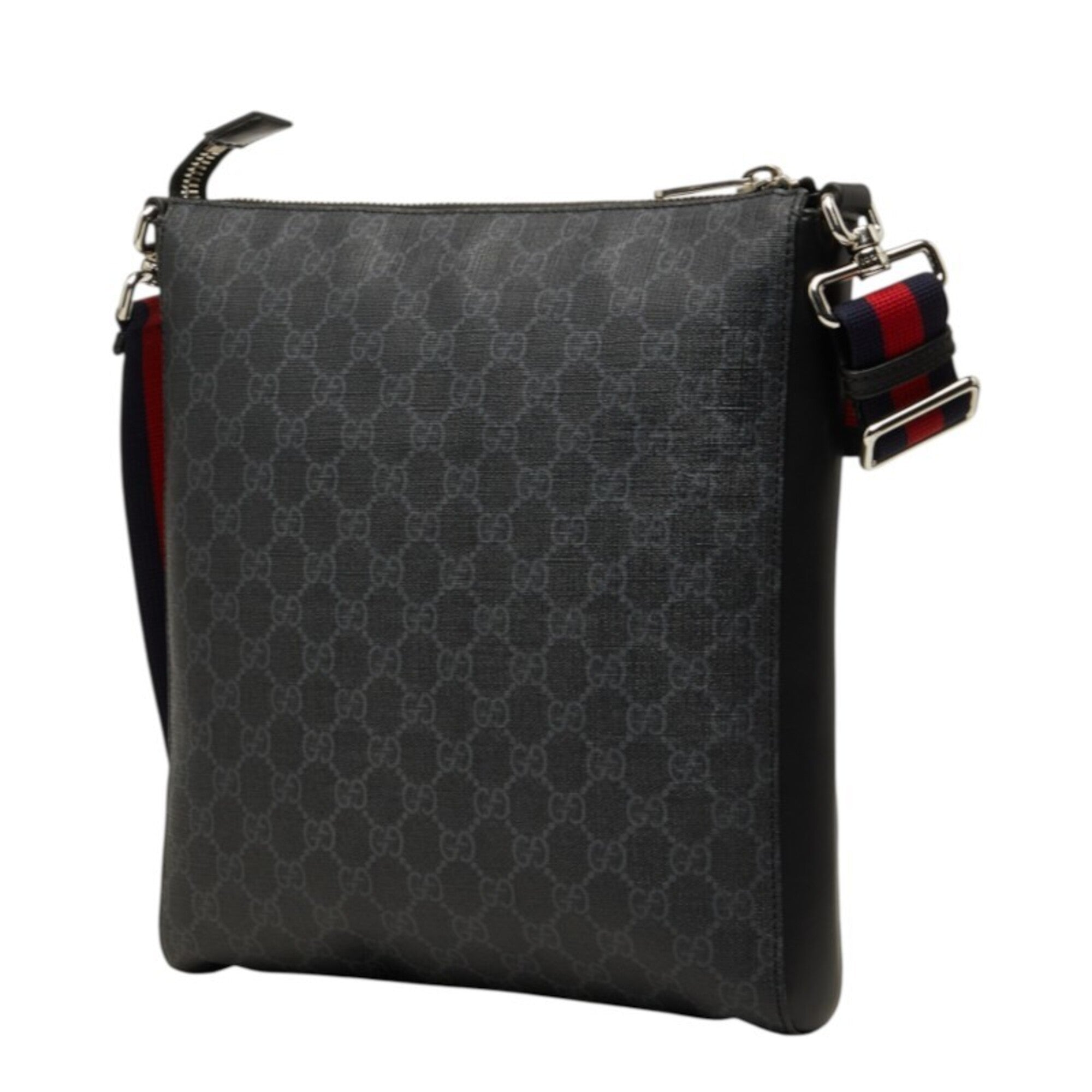 Gucci Gray Gg Supreme Shoulder Bag (Pre-Owned)