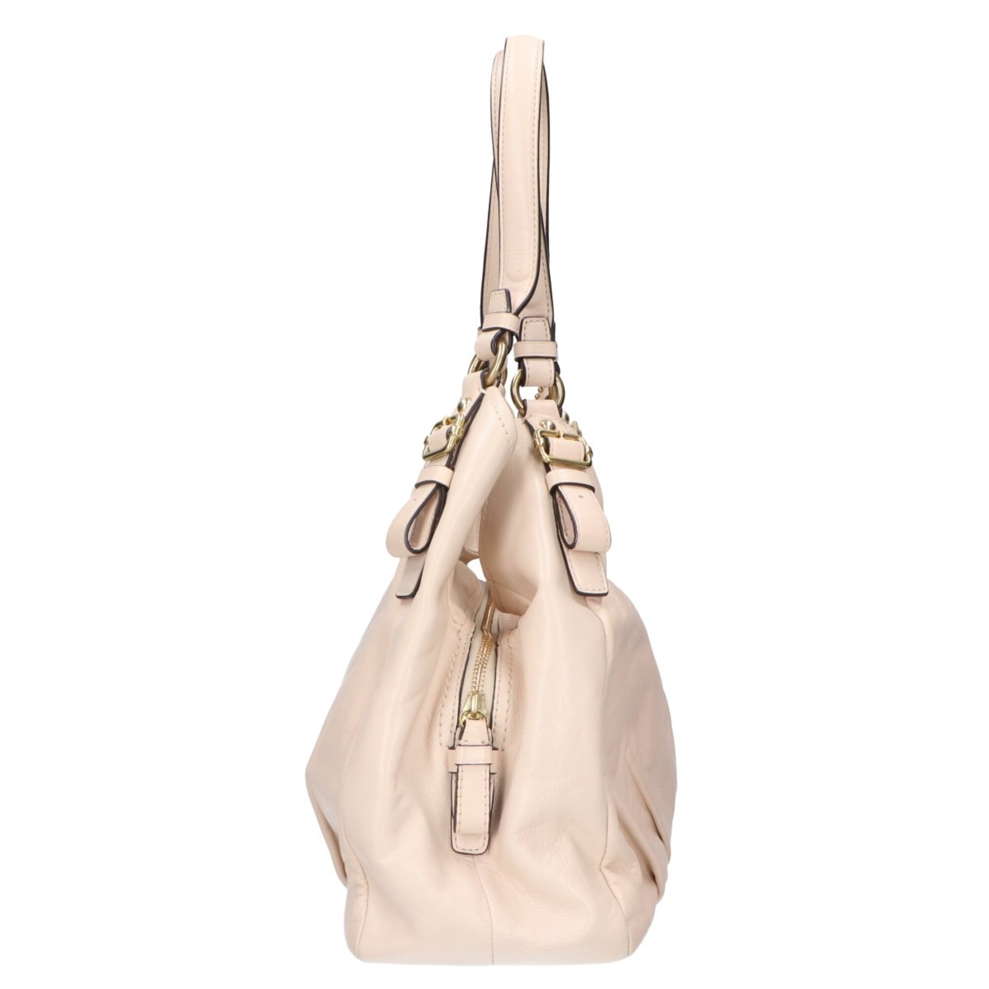 Coach Ivory Leather Handbag (Pre-Owned)