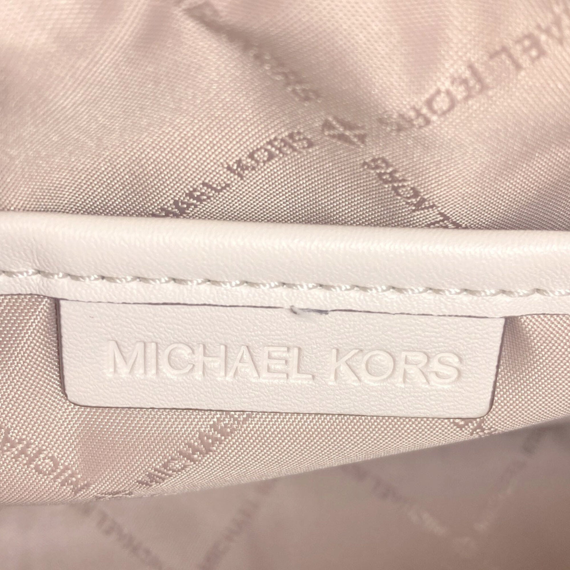 Michael Kors White Leather Shoulder Bag (Pre-Owned)