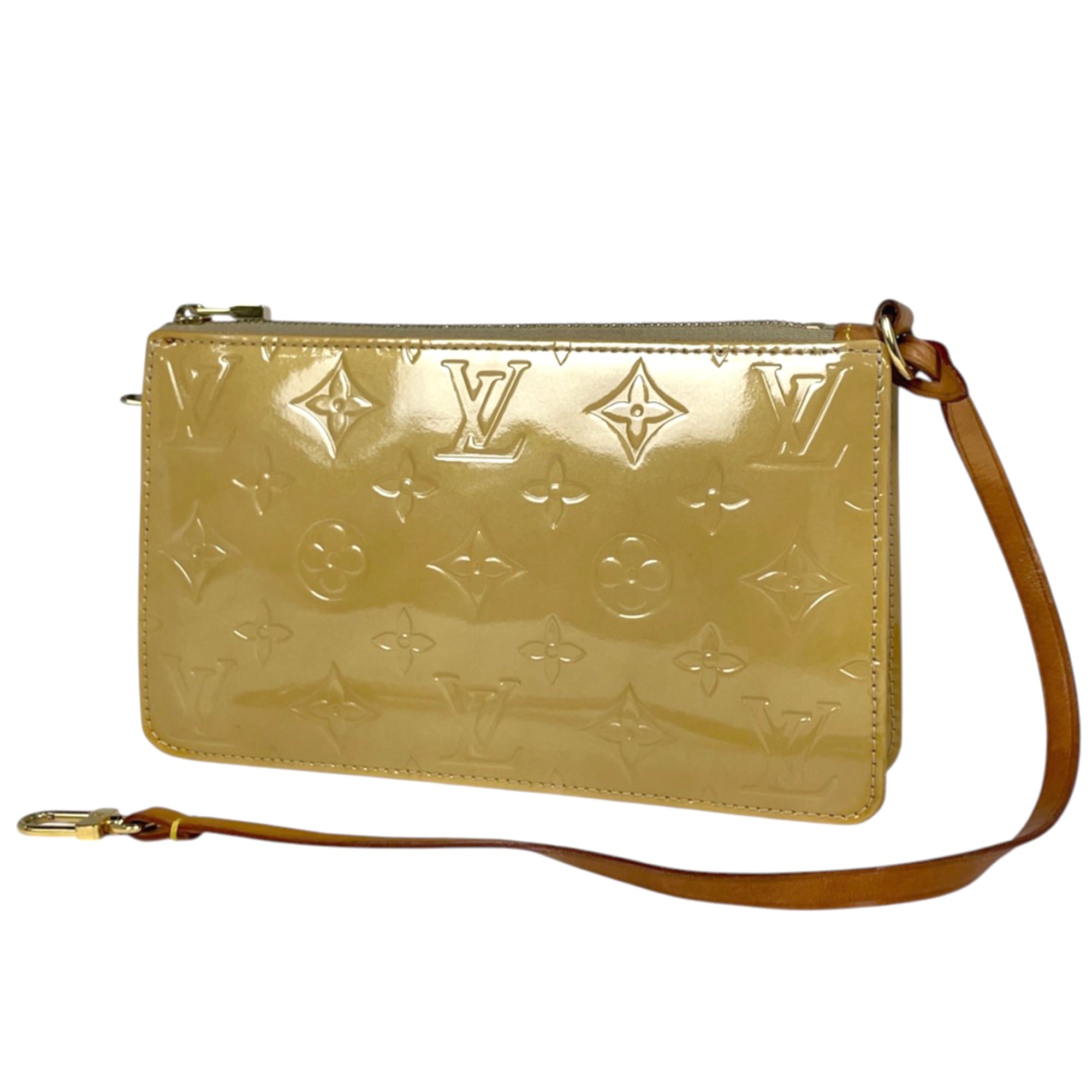 Louis Vuitton Beige Monogram Vernis Pouch (Pre-Owned)