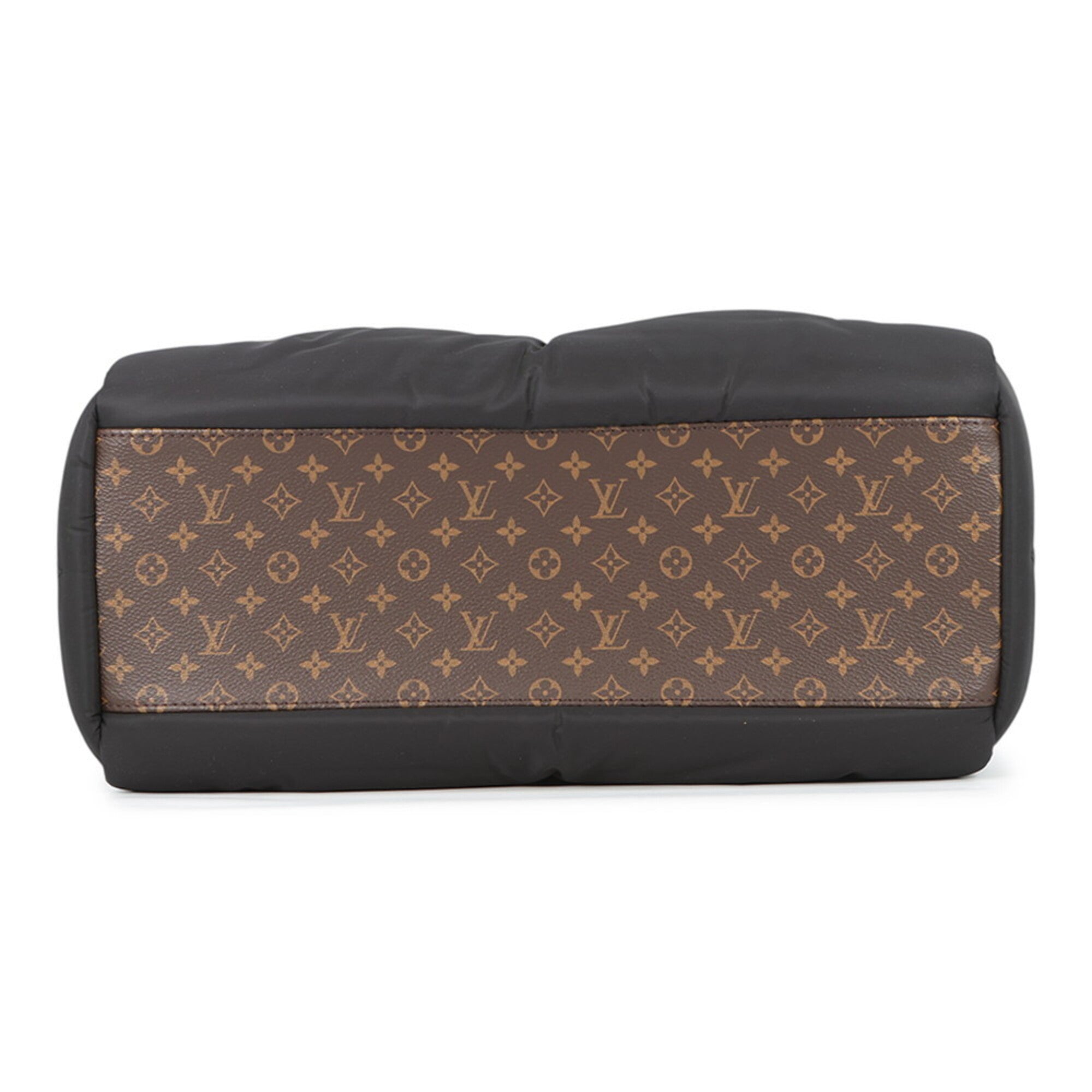 Louis Vuitton Black Noir Nylon Monogram Handbag Tote Bag (Pre-Owned)