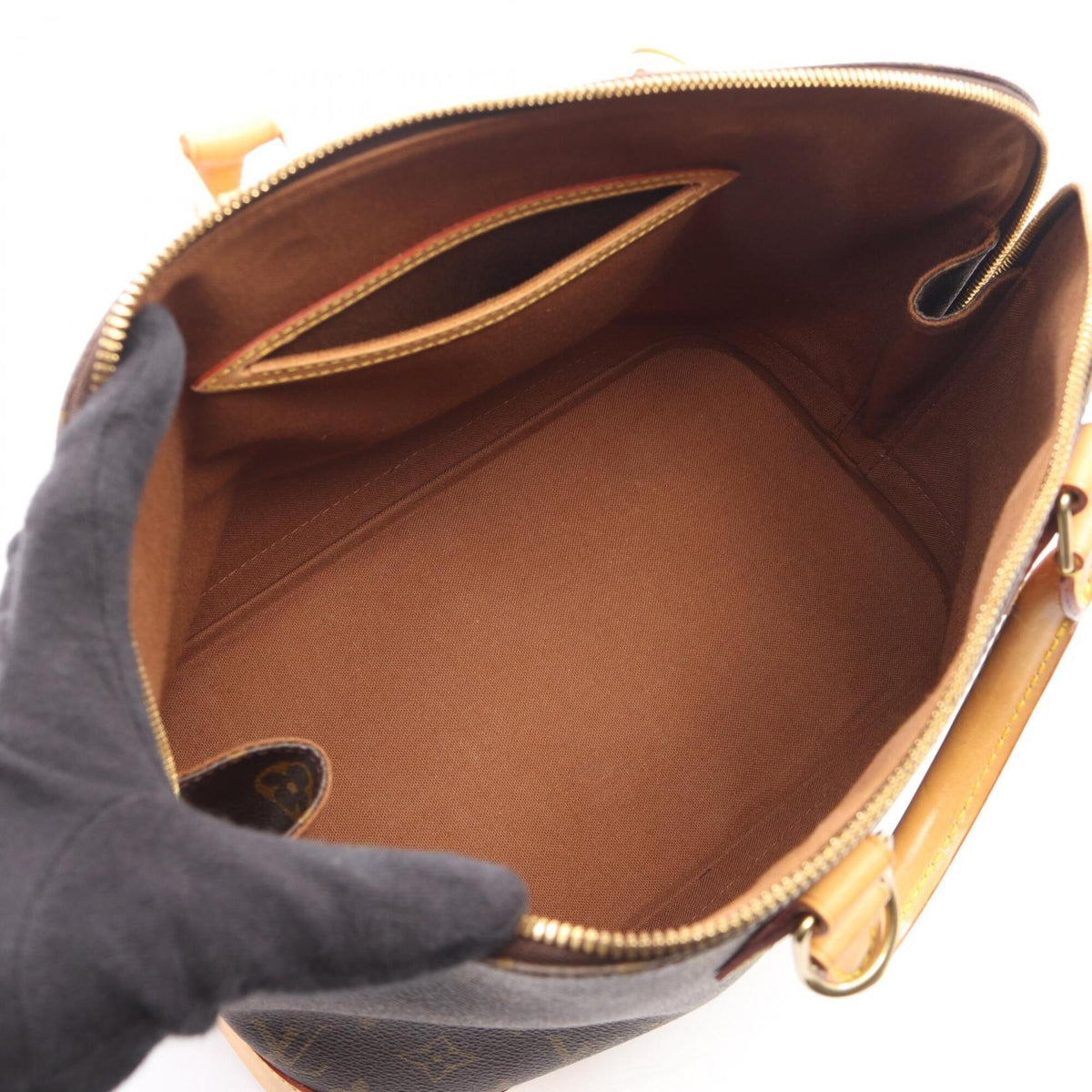 Louis Vuitton Brown Pvc Leather Handbag (Pre-Owned)