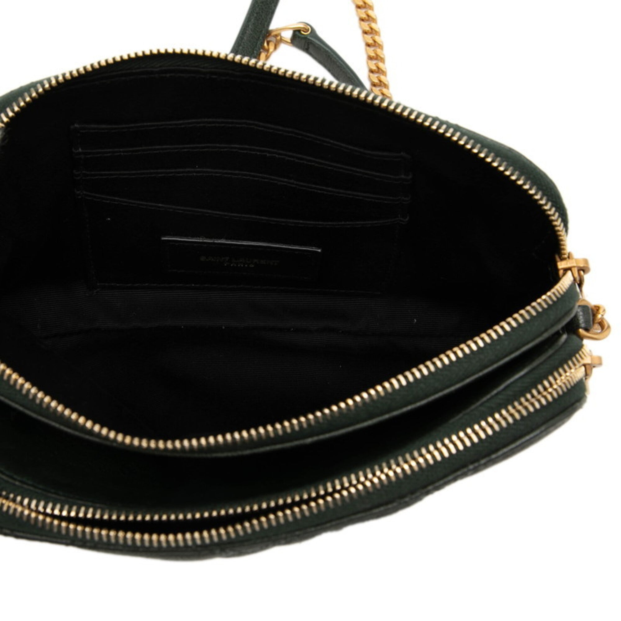 Saint Laurent Green Leather Shoulder Bag (Pre-Owned)