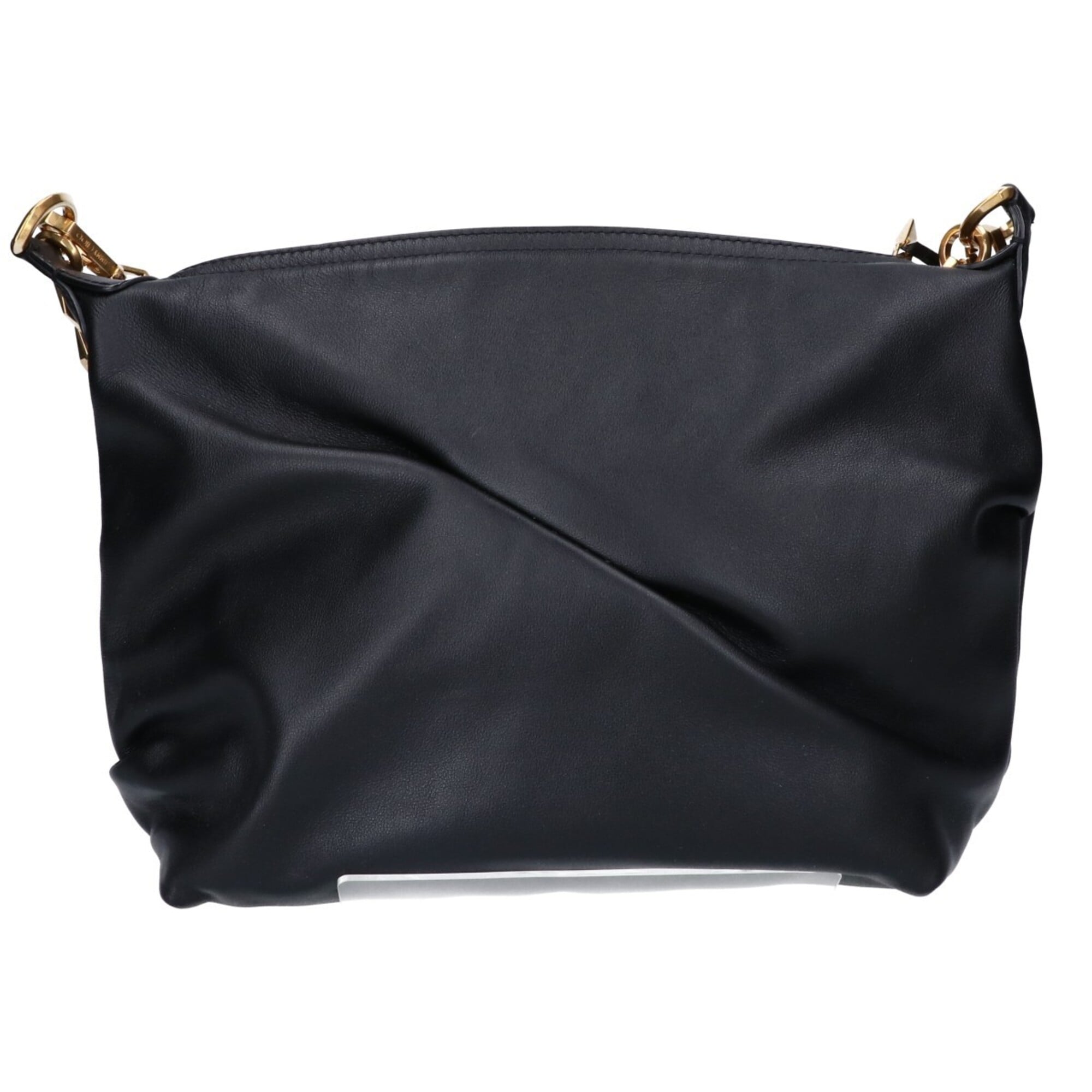 Jimmy Choo Black Leather Shoulder Bag (Pre-Owned)