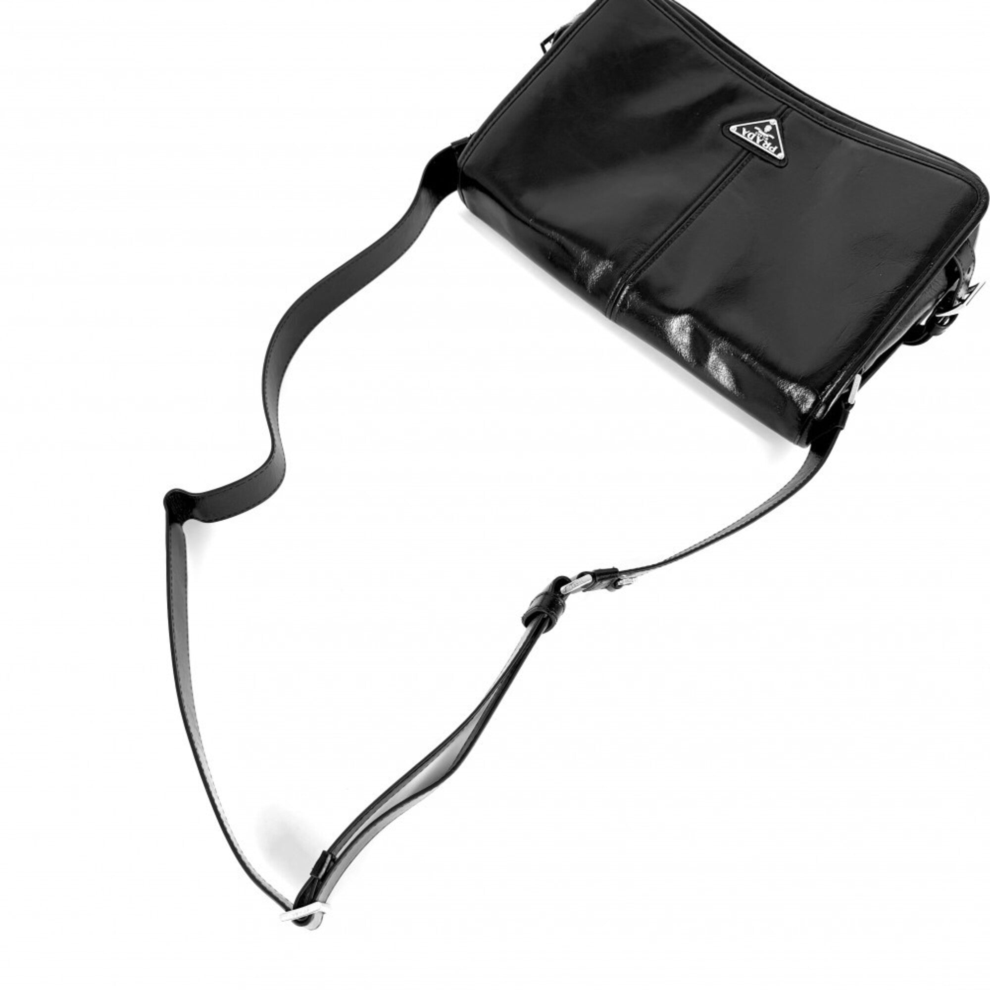Prada Black Leather Shoulder Bag (Pre-Owned)