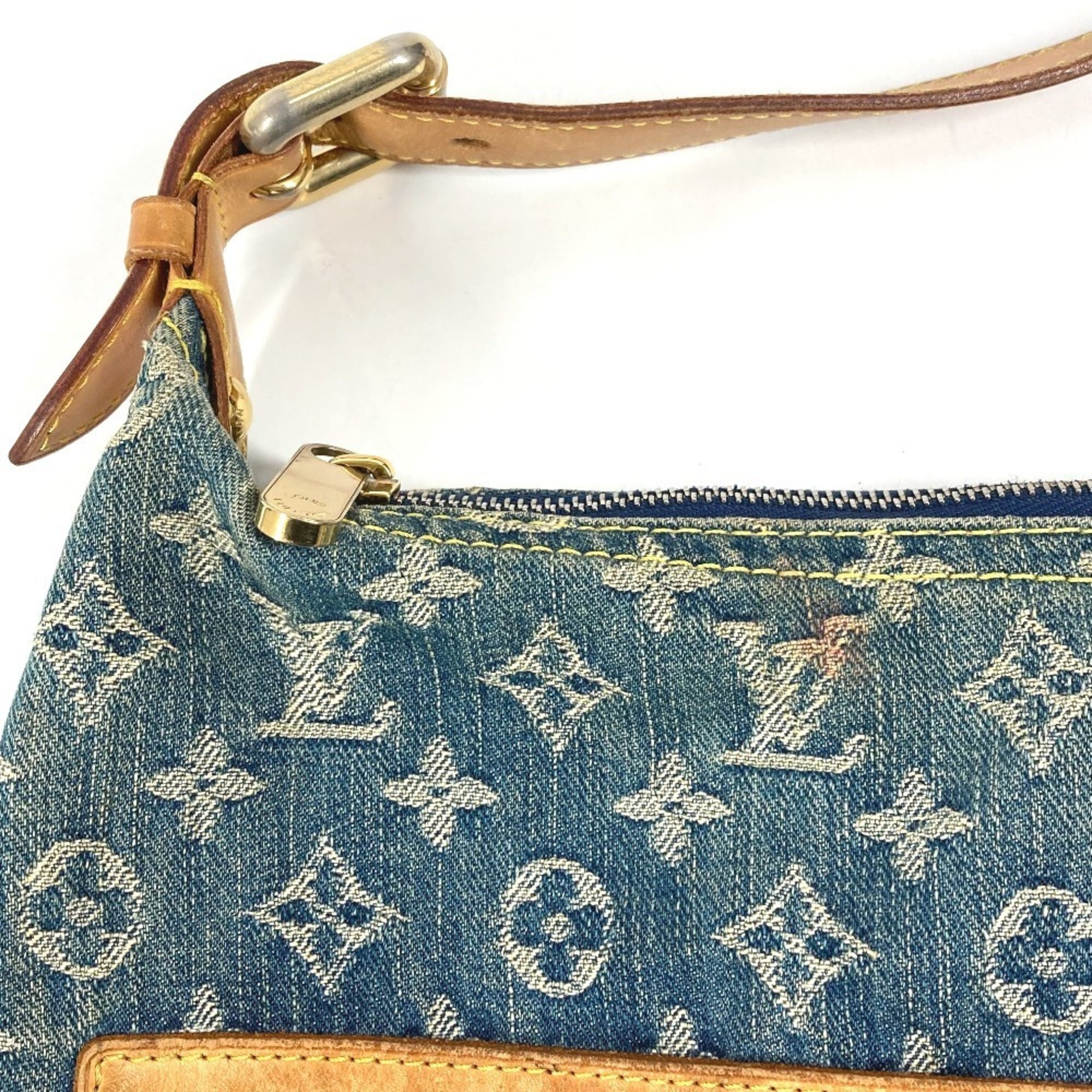 Louis Vuitton Monogram Denim Blue Monogram Denim Shoulder Bag (Pre-Owned)