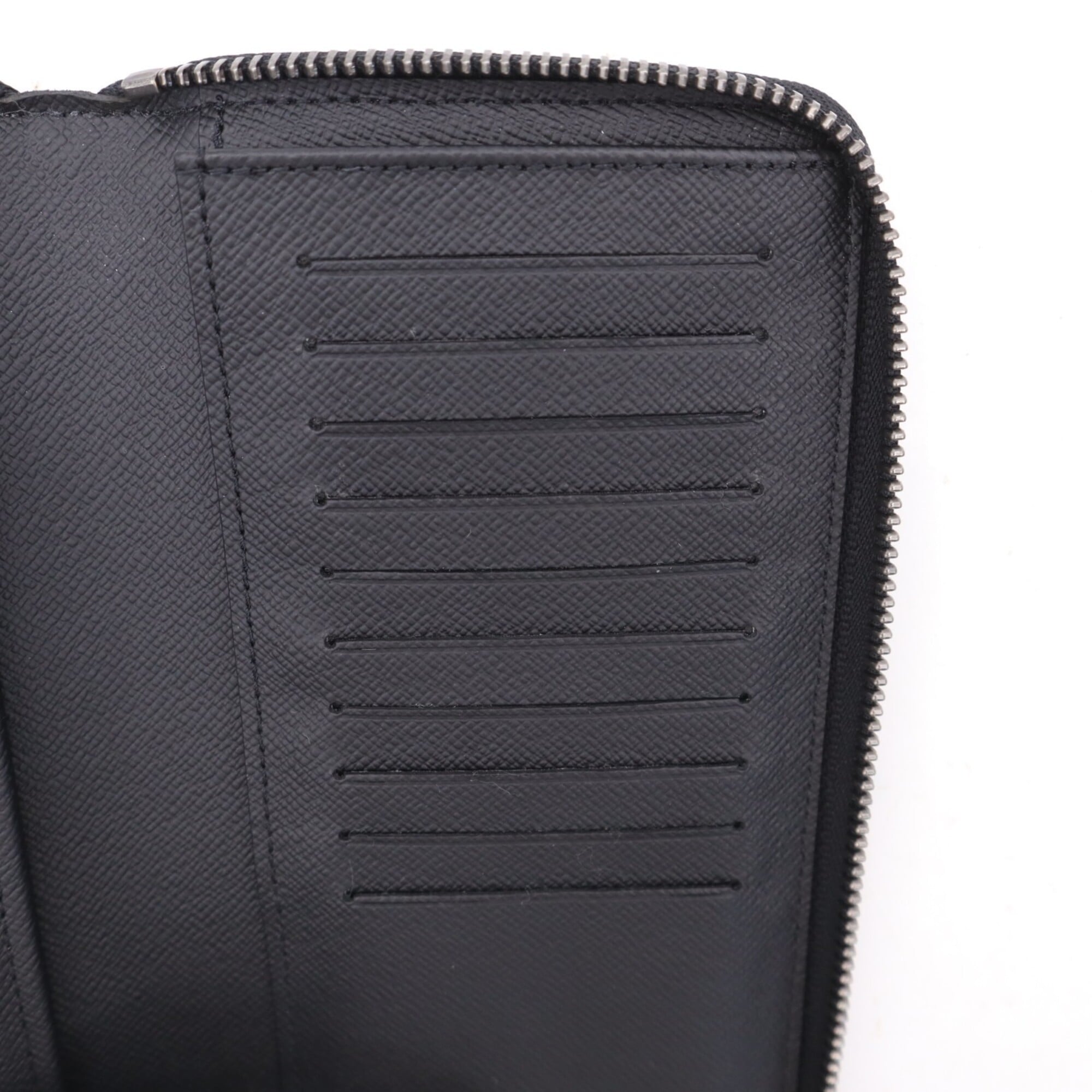 Louis Vuitton Monogram Eclipse Black Gray Monogram Eclipse Coated Canvas Leather Long Wallet (Bi-Fold) (Pre-Owned)