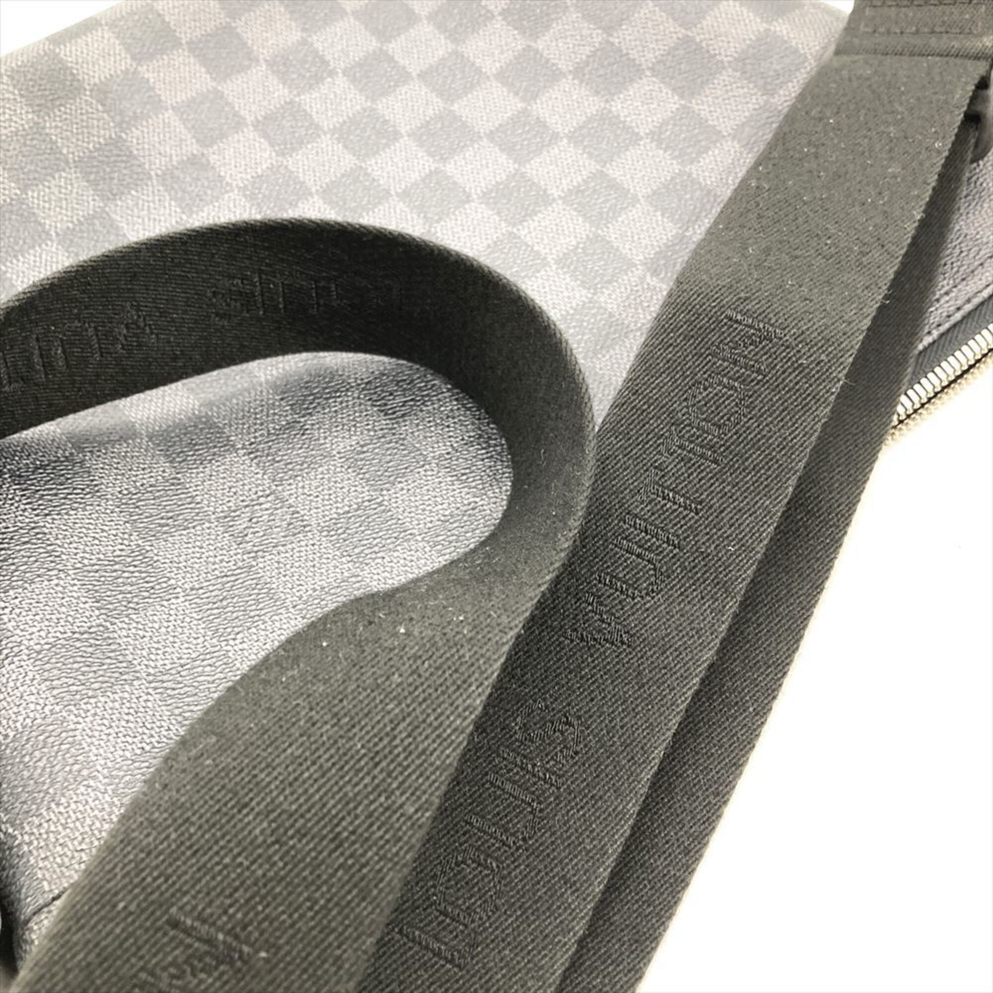 Louis Vuitton Black Damier Graphite Shoulder Bag (Pre-Owned)