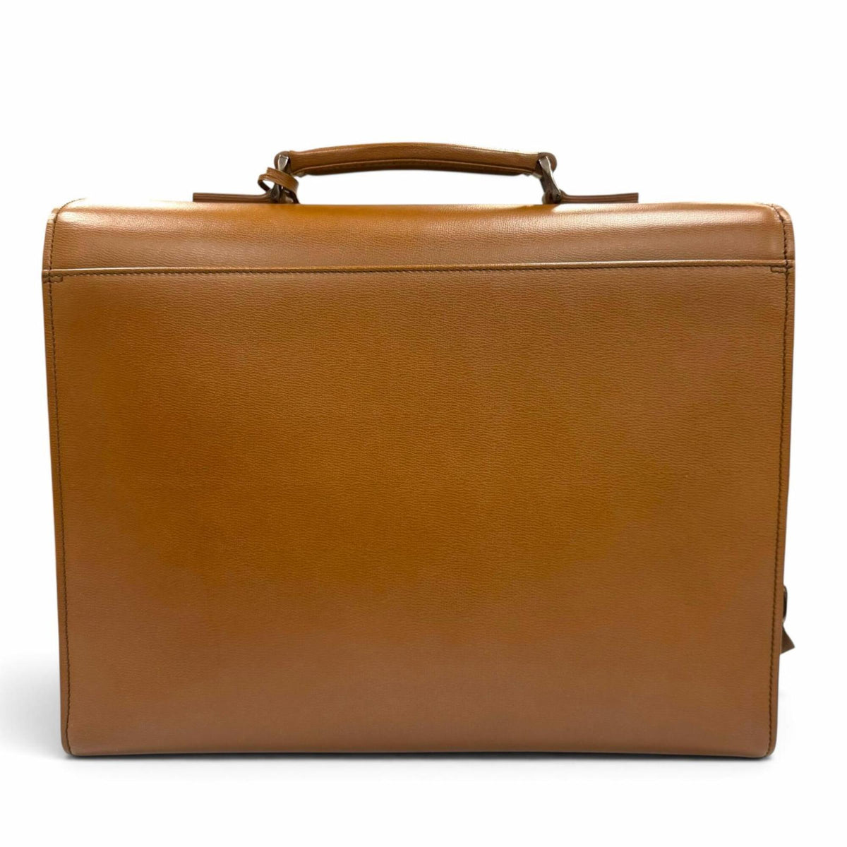 Salvatore Ferragamo Brown Leather Briefcase (Pre-Owned)