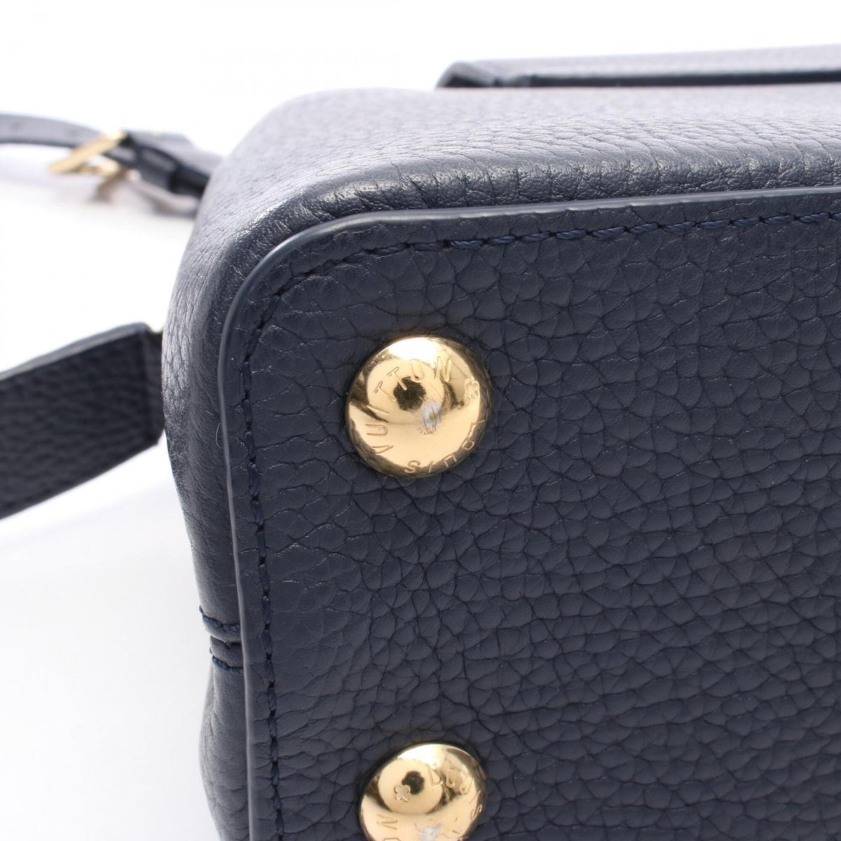 Louis Vuitton Multi-Color Navy Leather Handbag (Pre-Owned)