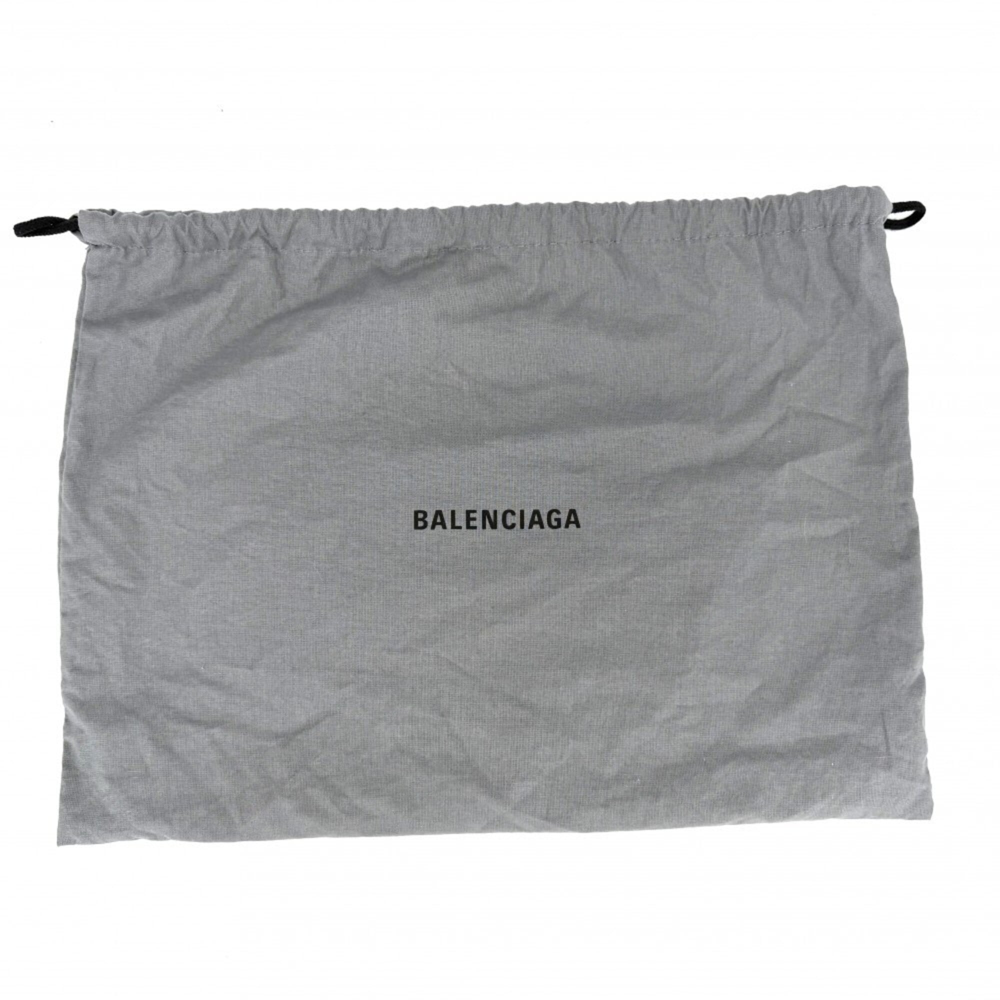 Balenciaga Gray White Leather Shoulder Bag (Pre-Owned)