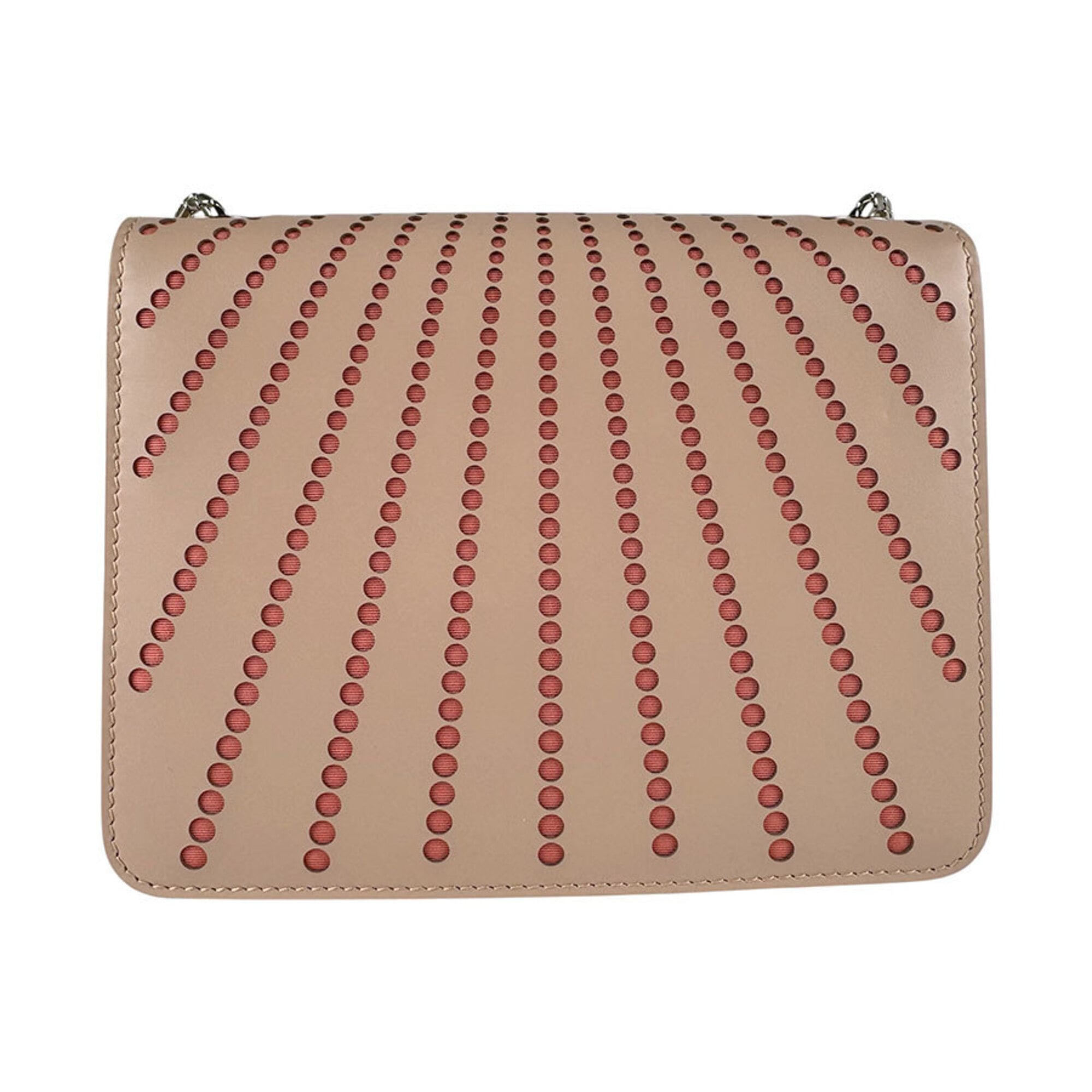 Bvlgari Pink Beige Leather Shoulder Bag (Pre-Owned)