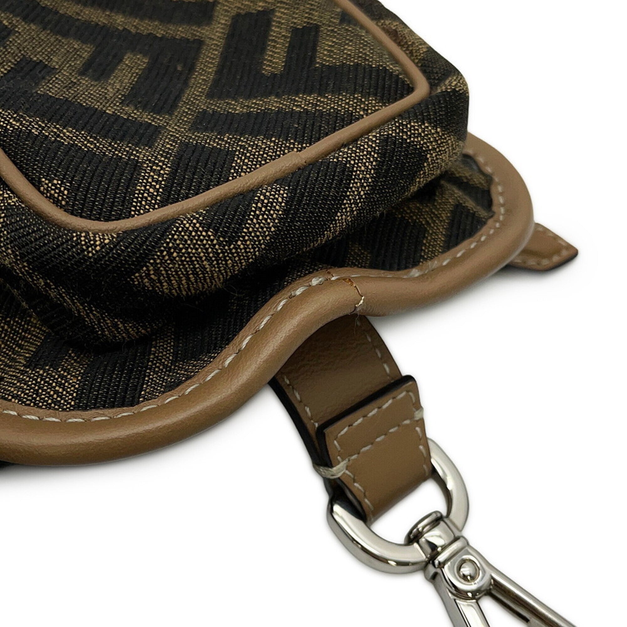 Fendi Brown Leather Canvas (Pre-Owned)