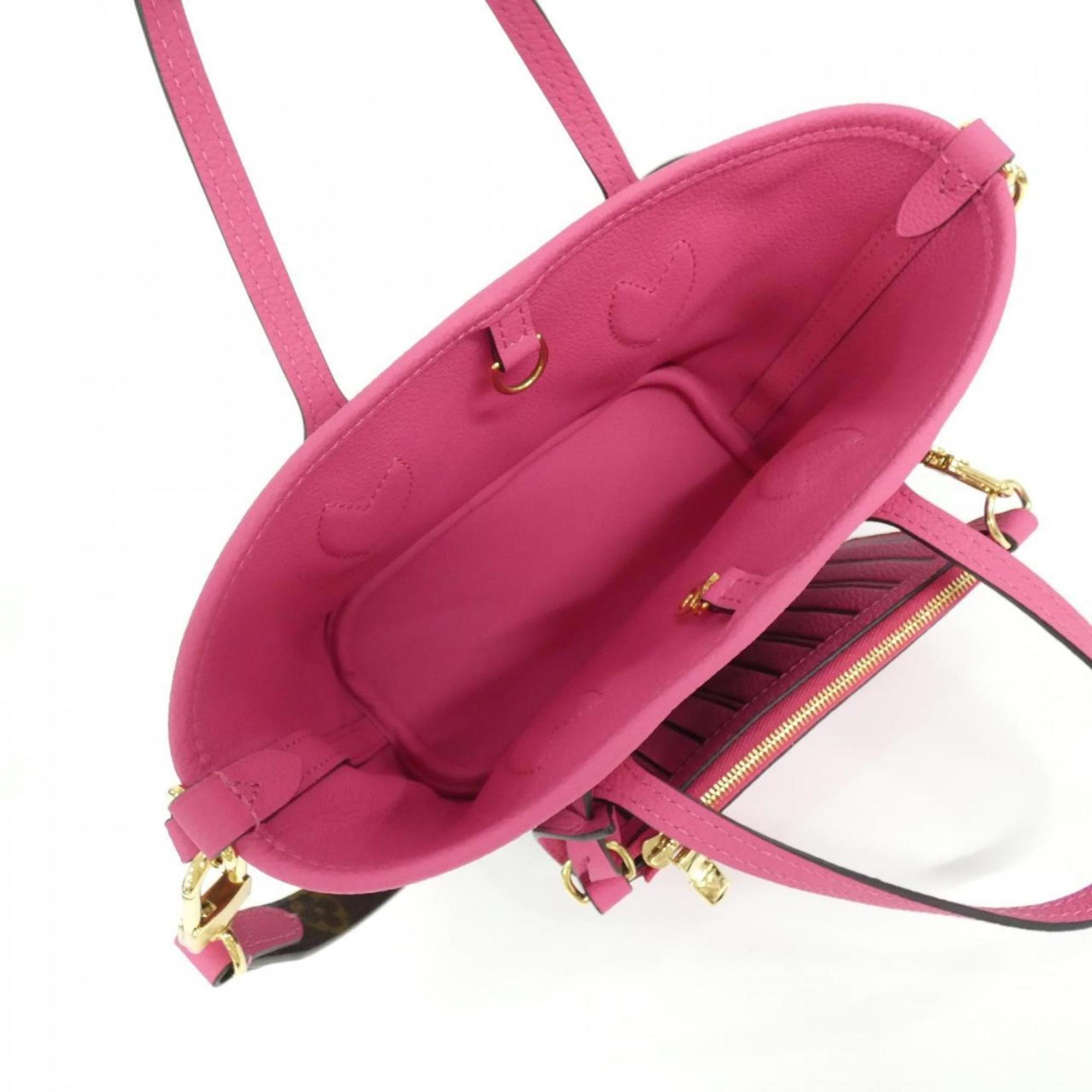 Louis Vuitton Monogram Marron Rose Coated Canvas Leather Handbag (Pre-Owned)