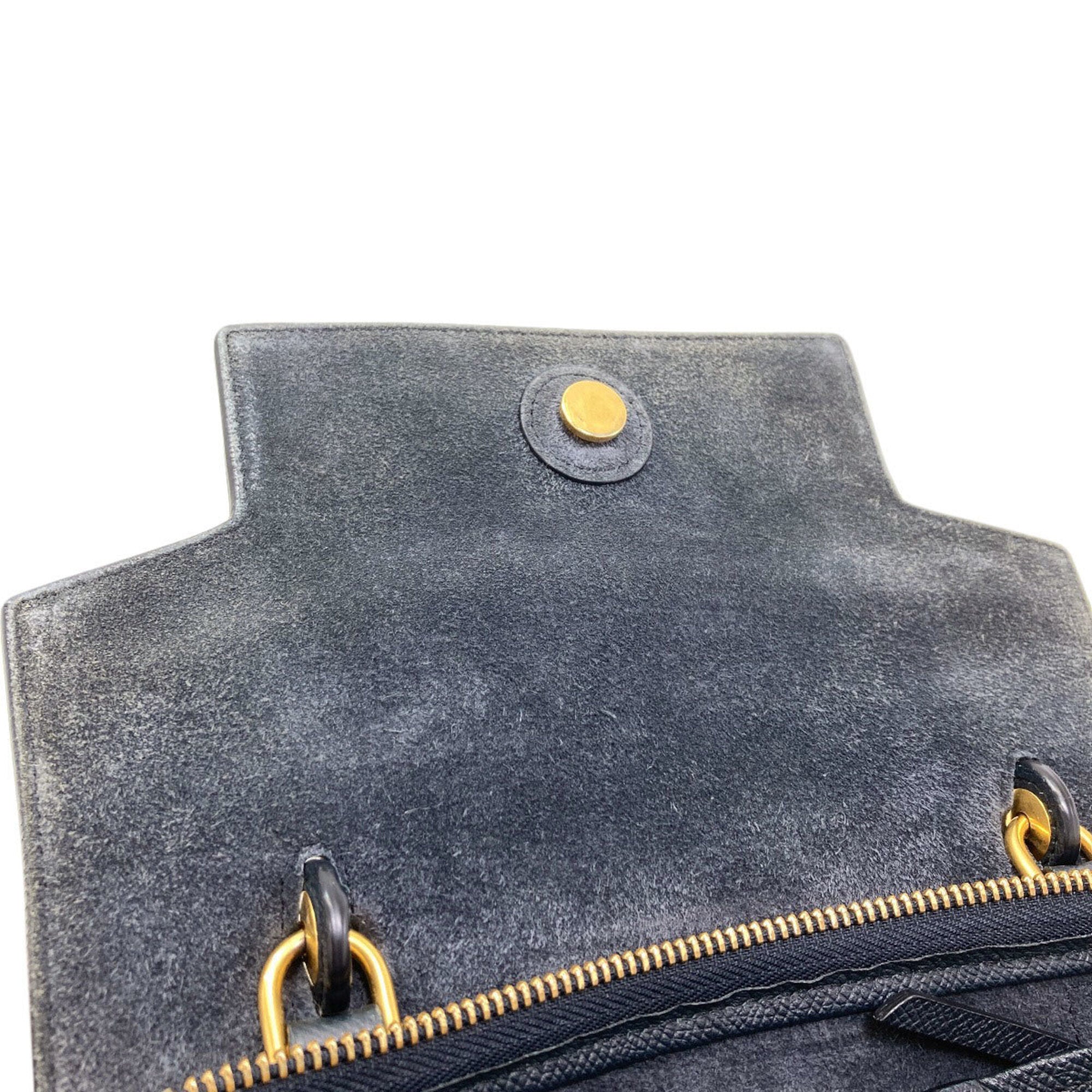 Celine Navy Leather Handbag (Pre-Owned)