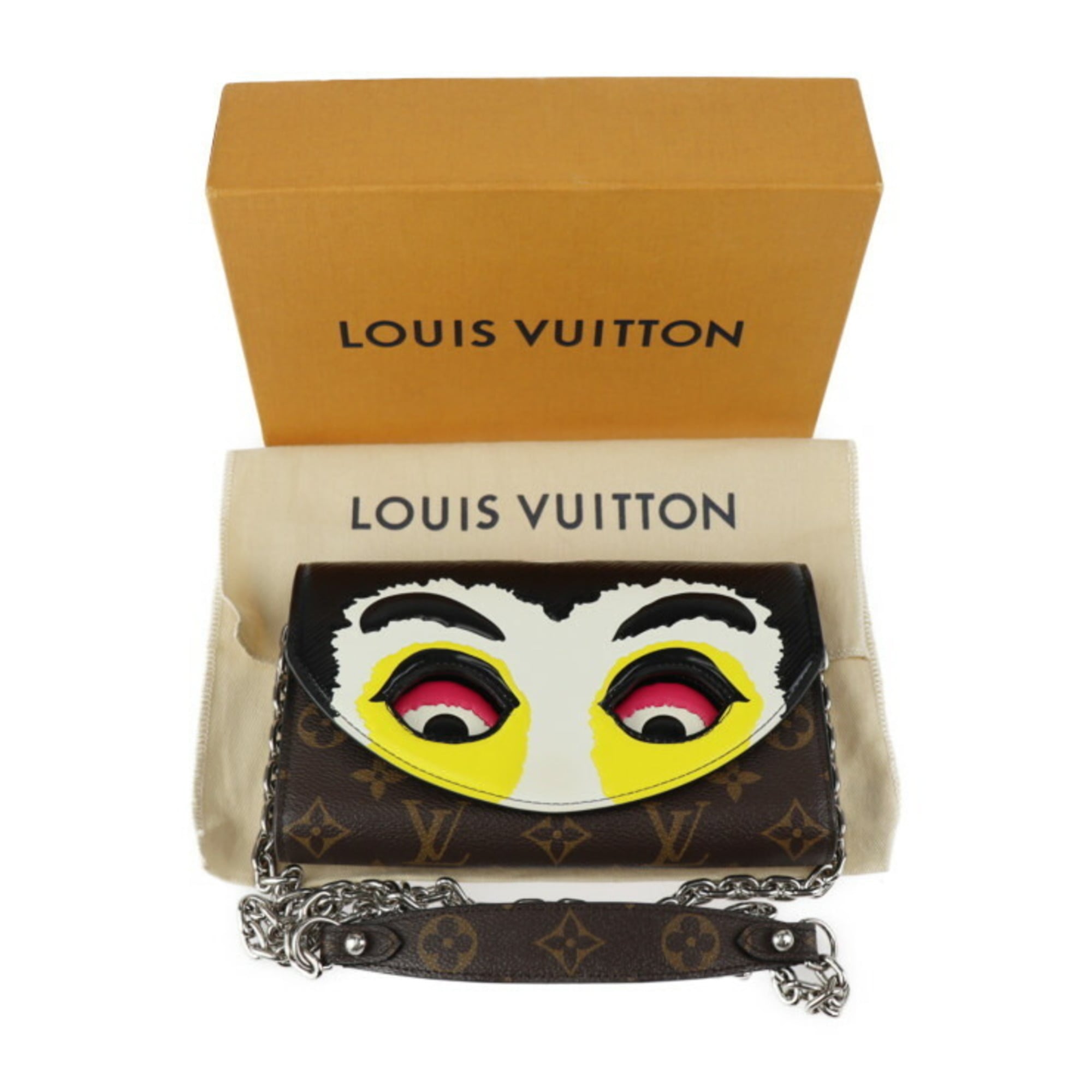 Louis Vuitton Brown Monogram Multi-Color Monogram Leather Pochette Shoulder Bag (Pre-Owned)