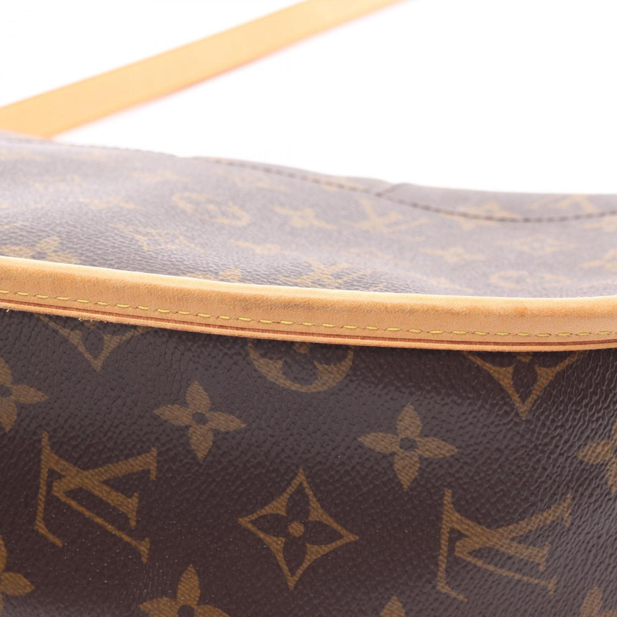 Louis Vuitton Brown Monogram Coated Canvas Leather Shoulder Bag (Pre-Owned)