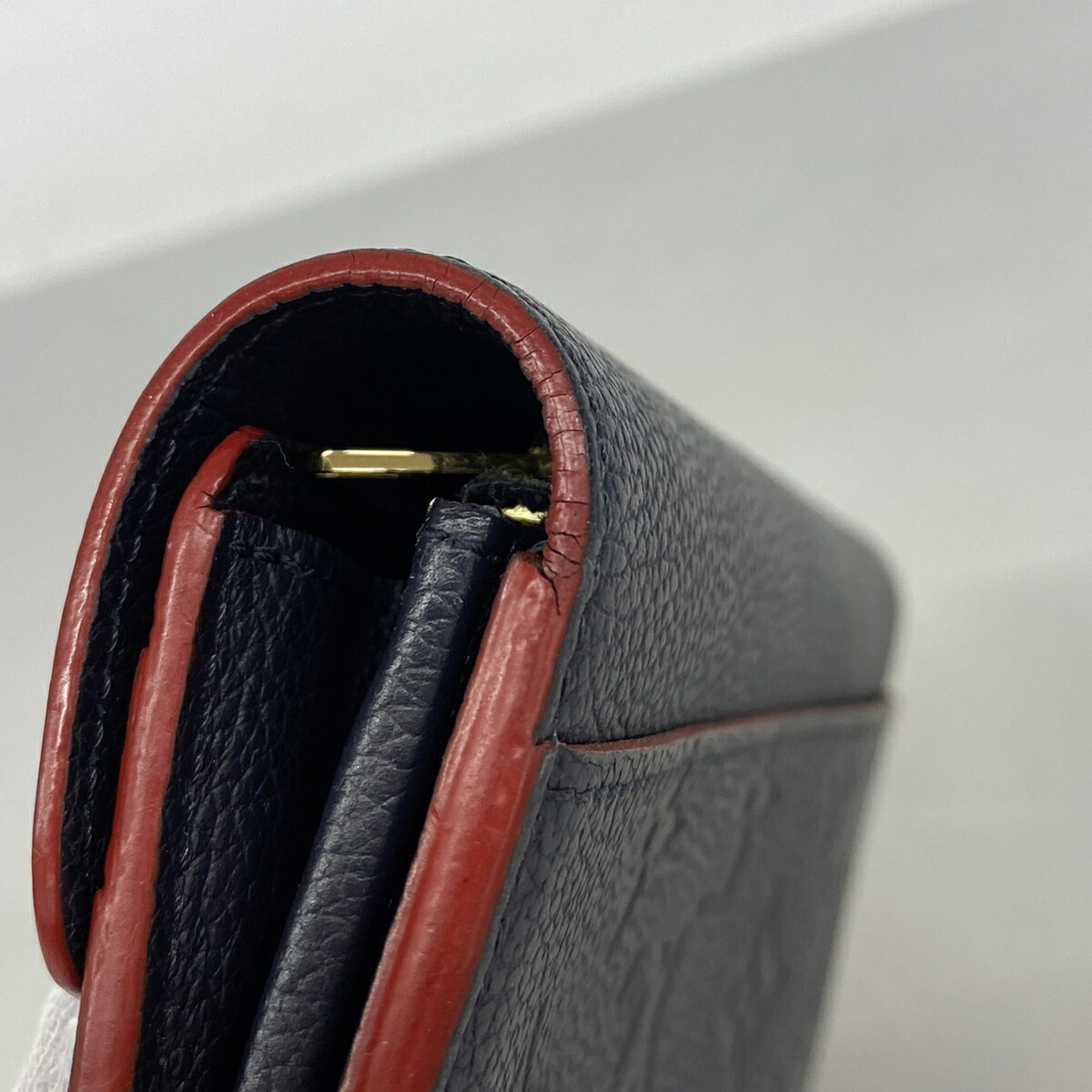 Louis Vuitton Marine Rouge Long Wallet (Bi-Fold) (Pre-Owned)