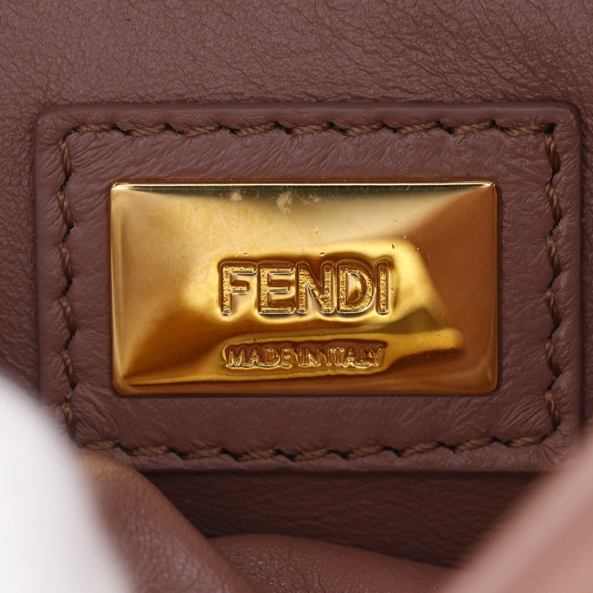 Fendi Peekaboo Pink Leather Handbag (Pre-Owned)