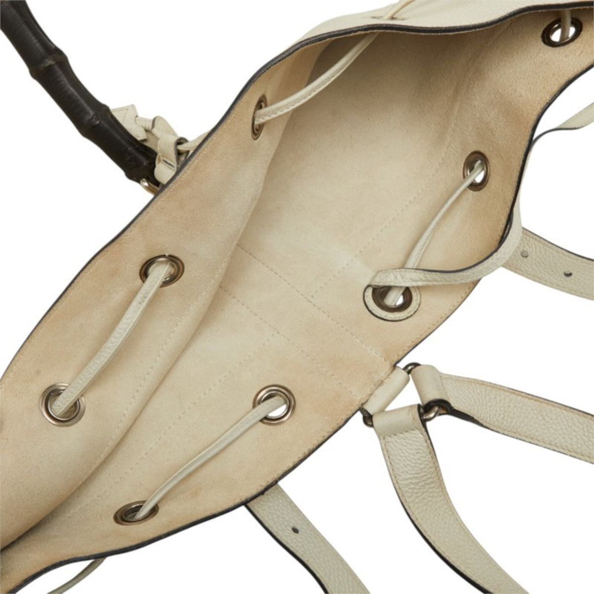Gucci White Leather Backpack (Pre-Owned)