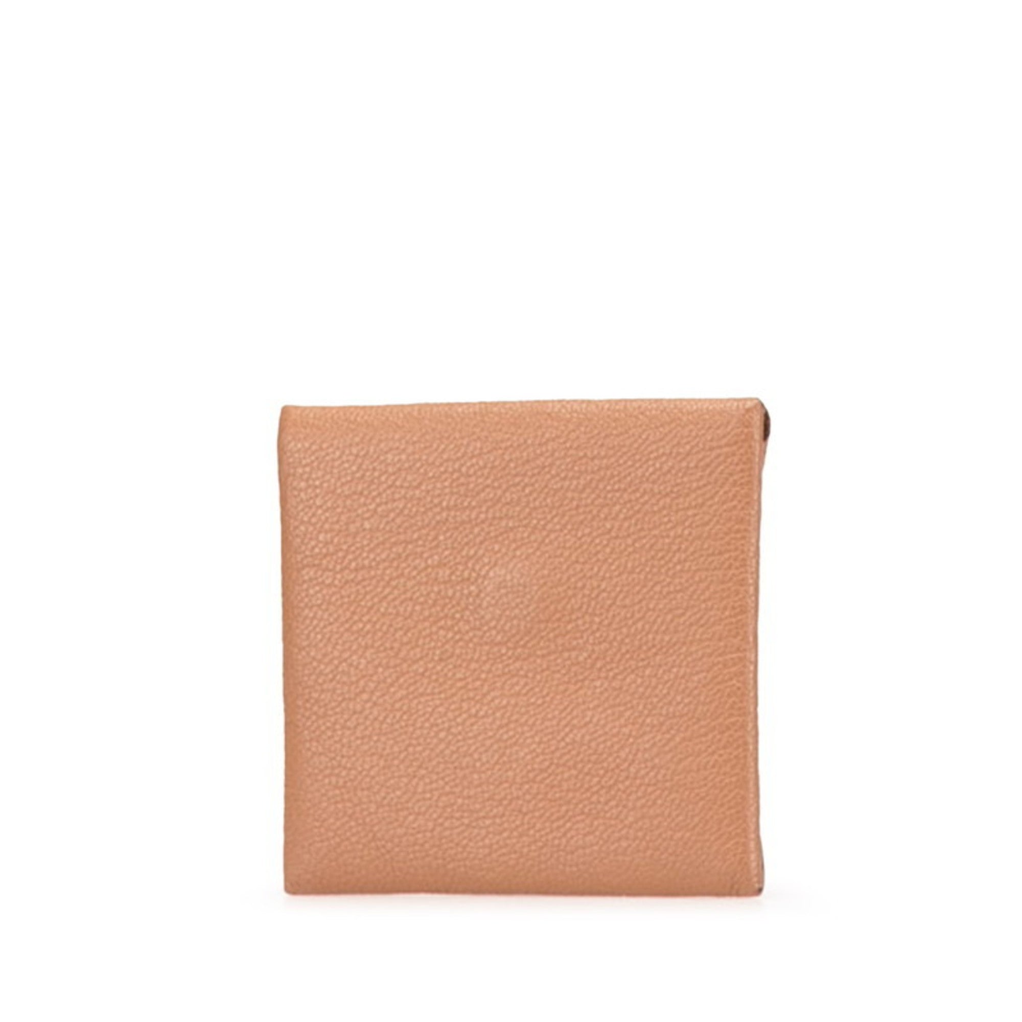 Hermes Bastia Brown Epsom Leather Coin Purse/Coin Case (Pre-Owned)