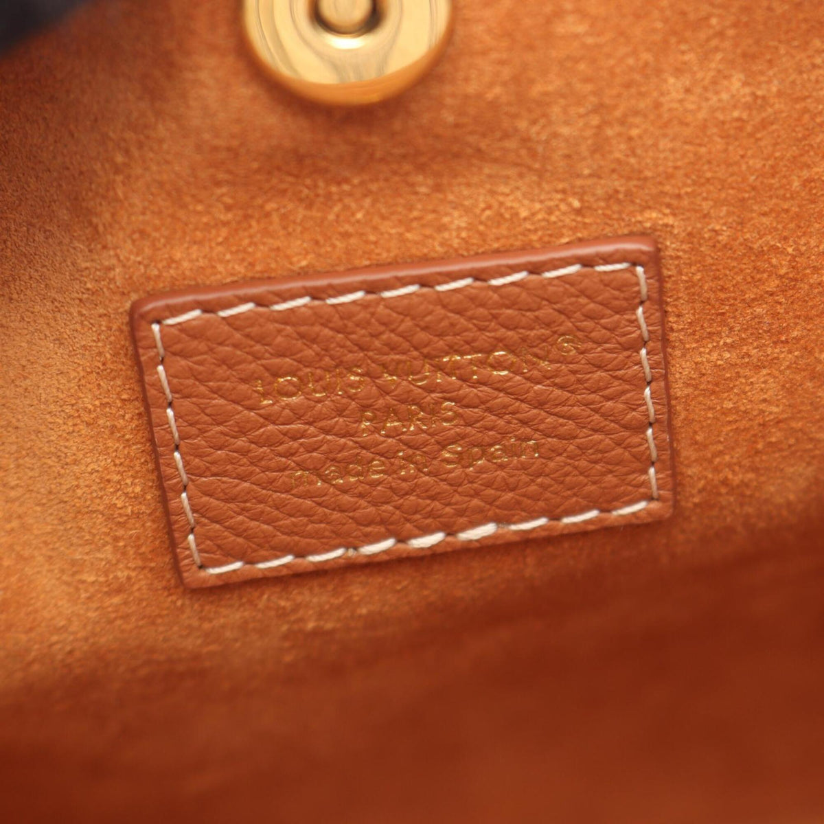 Louis Vuitton Brown Cognac Leather Handbag Pouch Shoulder Bag (Pre-Owned)