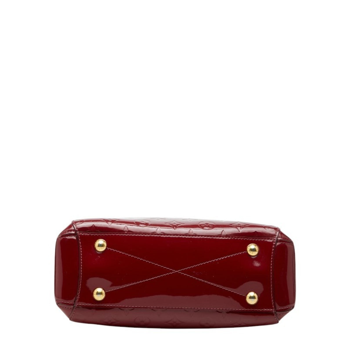 Louis Vuitton Indian Rose Red Color Patent Leather Handbag Shoulder Bag (Pre-Owned)