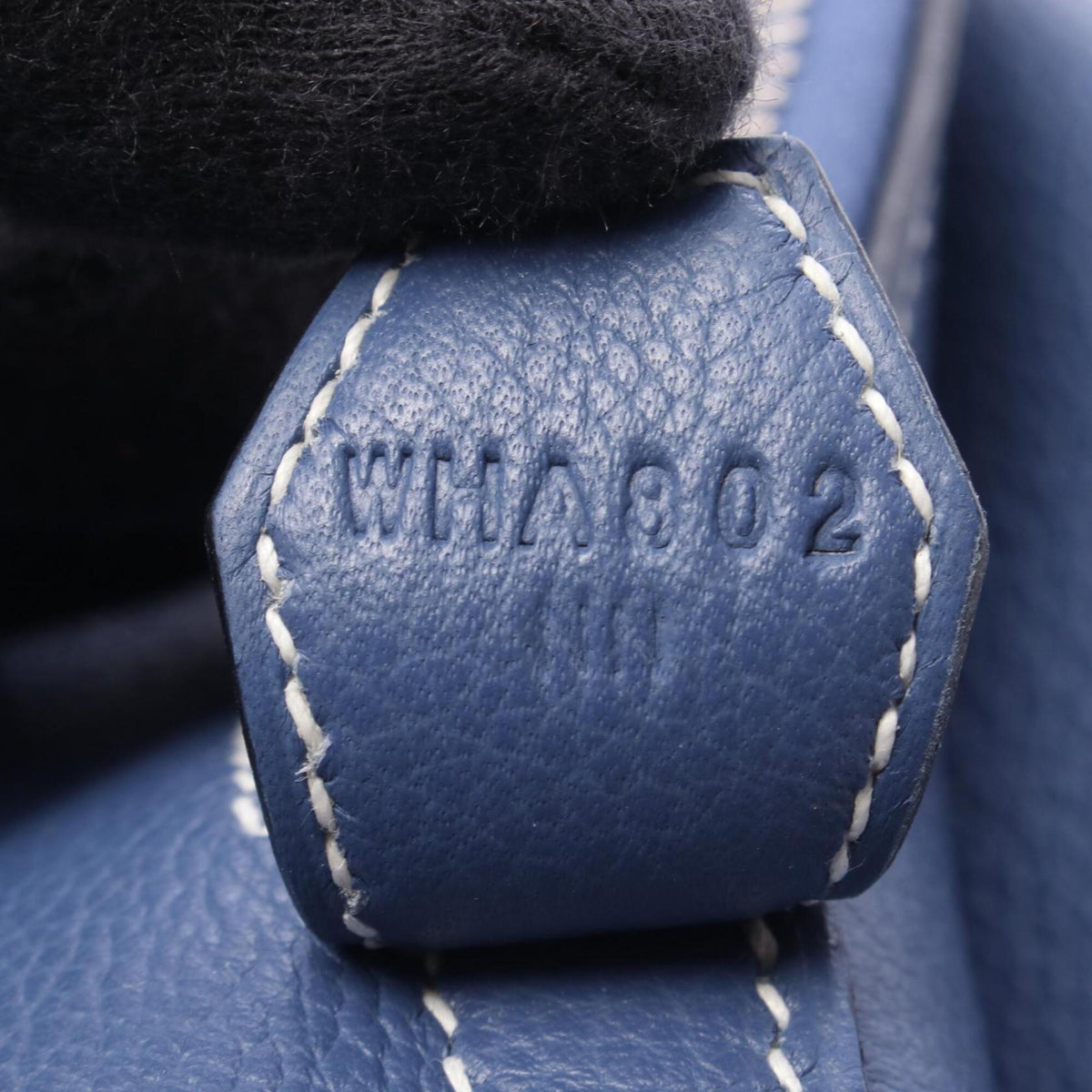 Hermes Blue Leather Handbag (Pre-Owned)