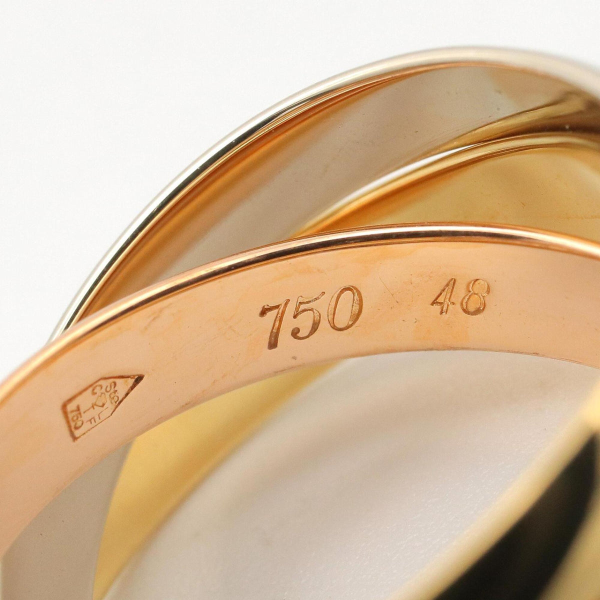 Cartier Gold Silver Yellow Gold (18K) Pink Gold (18K) White Gold (18K) Band Ring (Pre-Owned)
