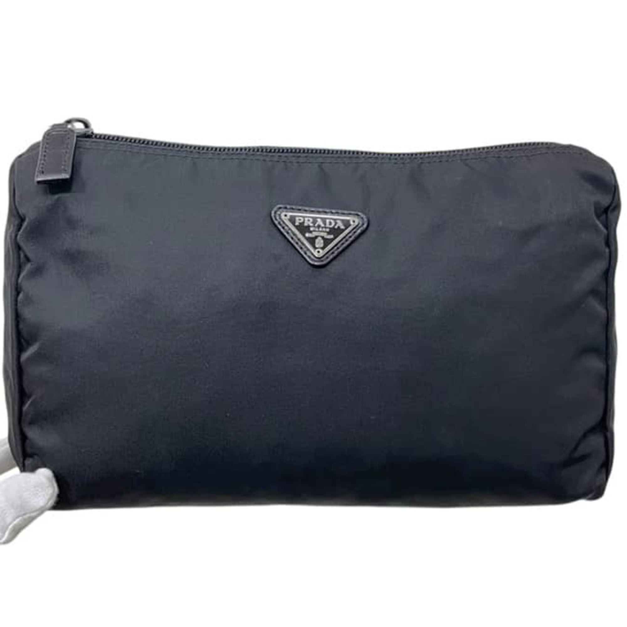 Prada Black Nero Nylon Pouch (Pre-Owned)