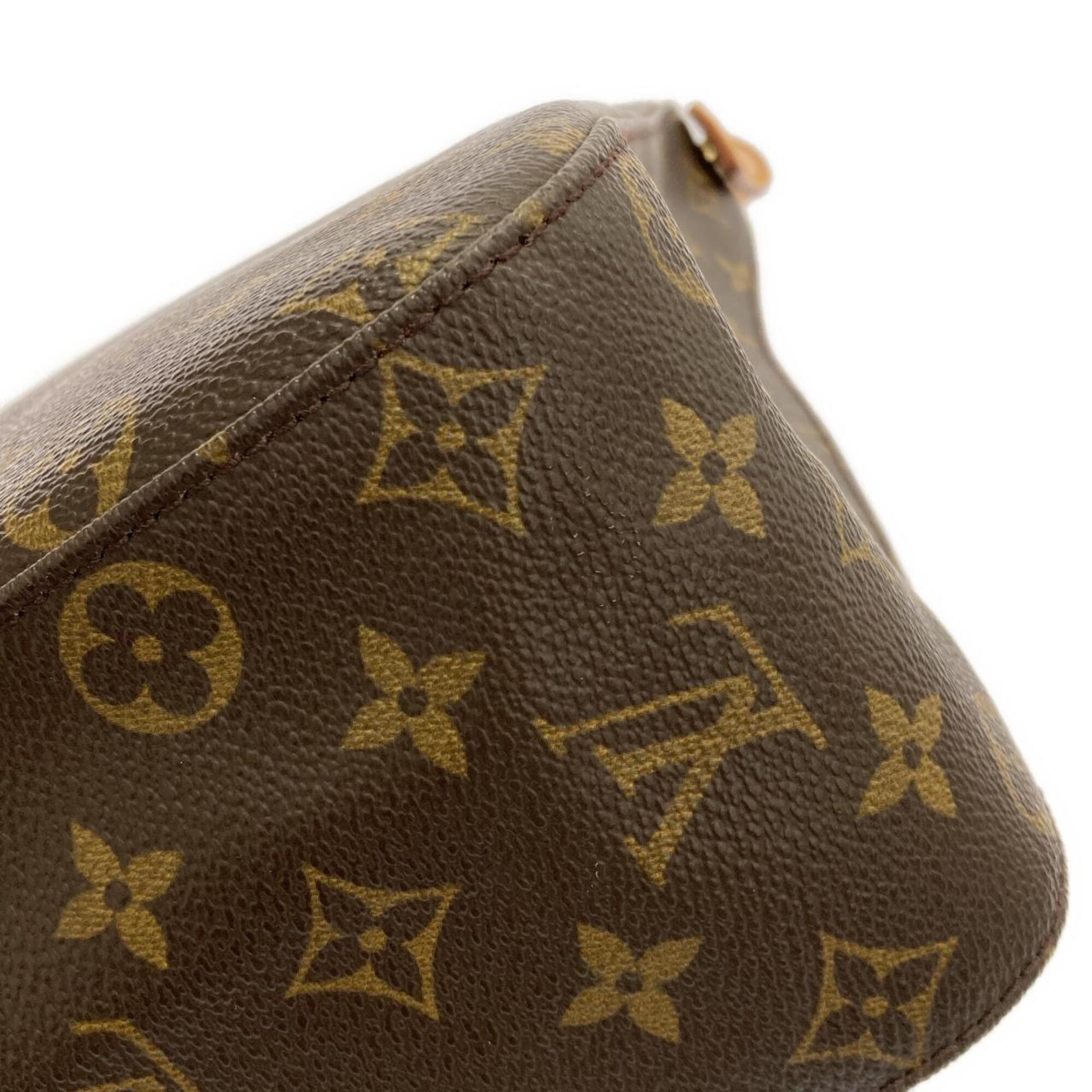 Louis Vuitton Marron Coated Canvas Shoulder Bag (Pre-Owned)