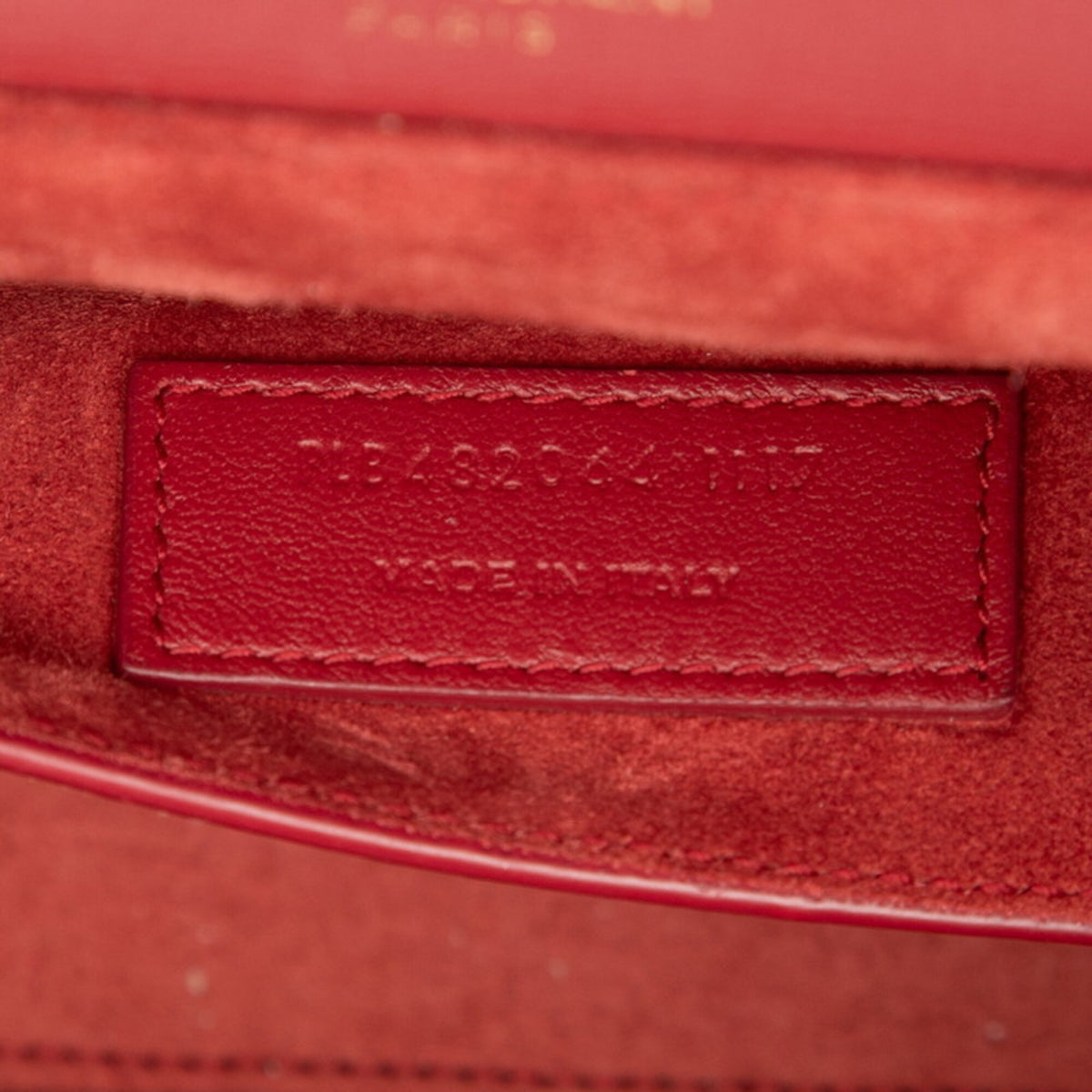 Saint Laurent Red Color Leather Shoulder Bag (Pre-Owned)