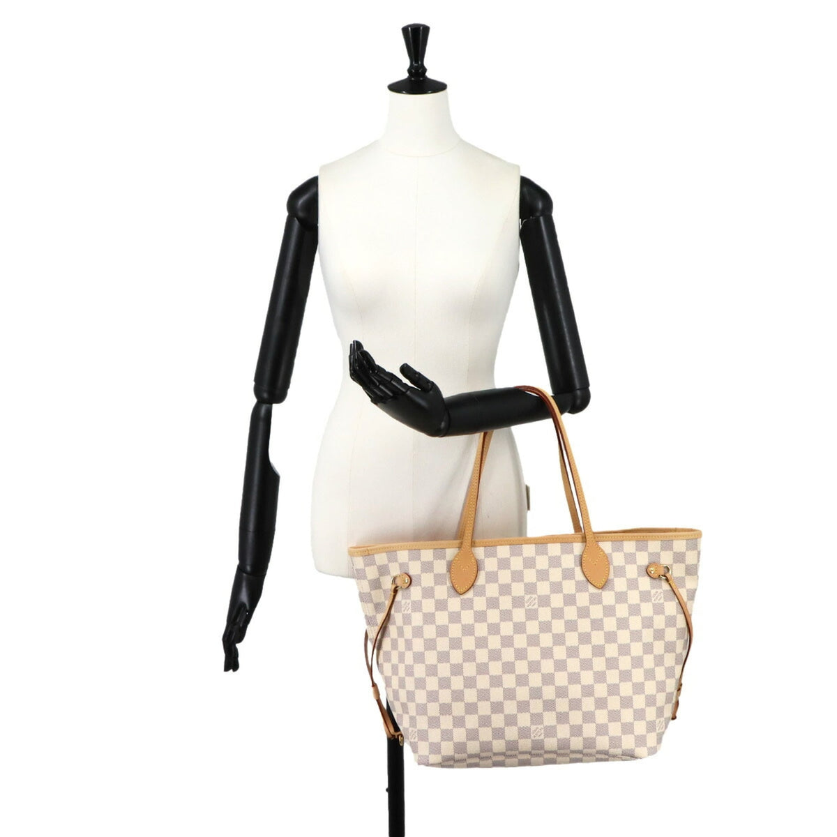 Louis Vuitton Damier Azur Damier Azur Rose Ballerine Damier Azur Handbag Tote Bag (Pre-Owned)