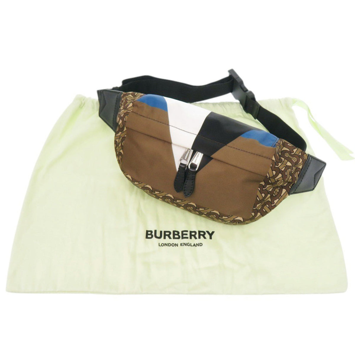 Burberry Brown Nylon Fanny Pack Sling Bag (Pre-Owned)