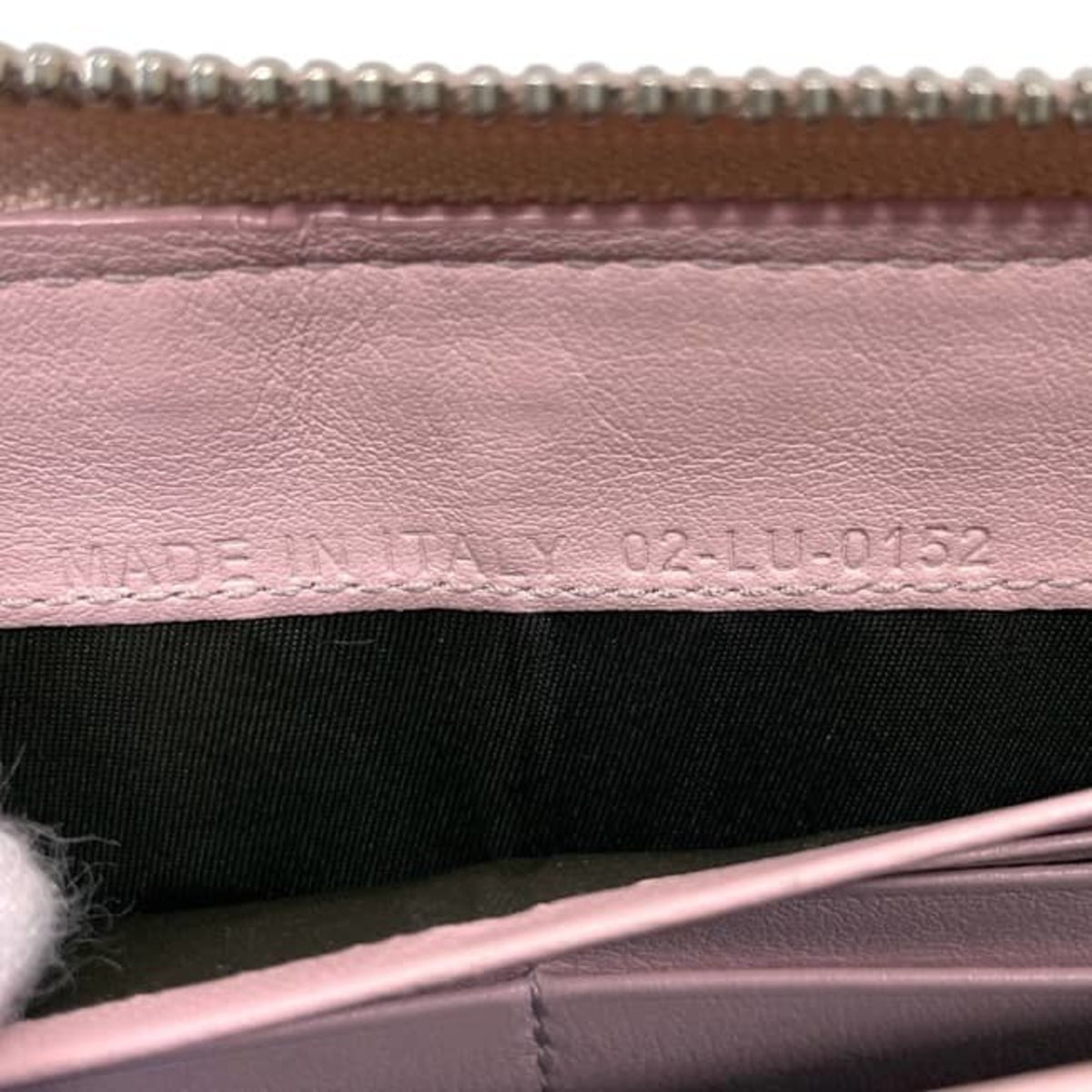 Christian Dior Beige Orange Patent Leather Leather Long Wallet (Bi-Fold) (Pre-Owned)