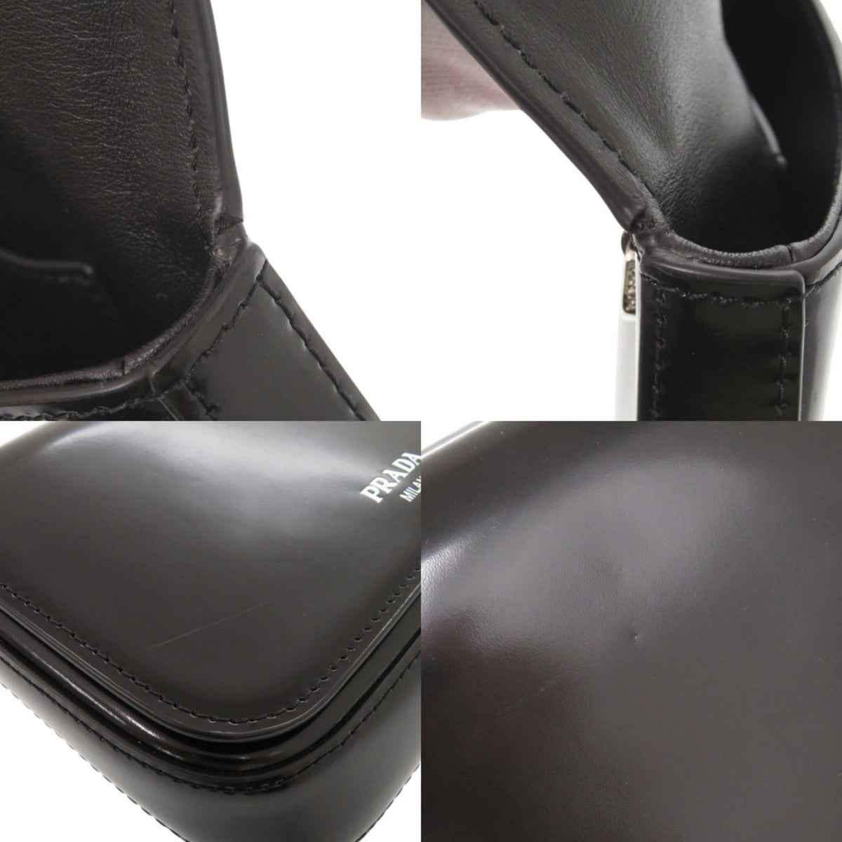 Prada Black Leather Shoulder Bag (Pre-Owned)