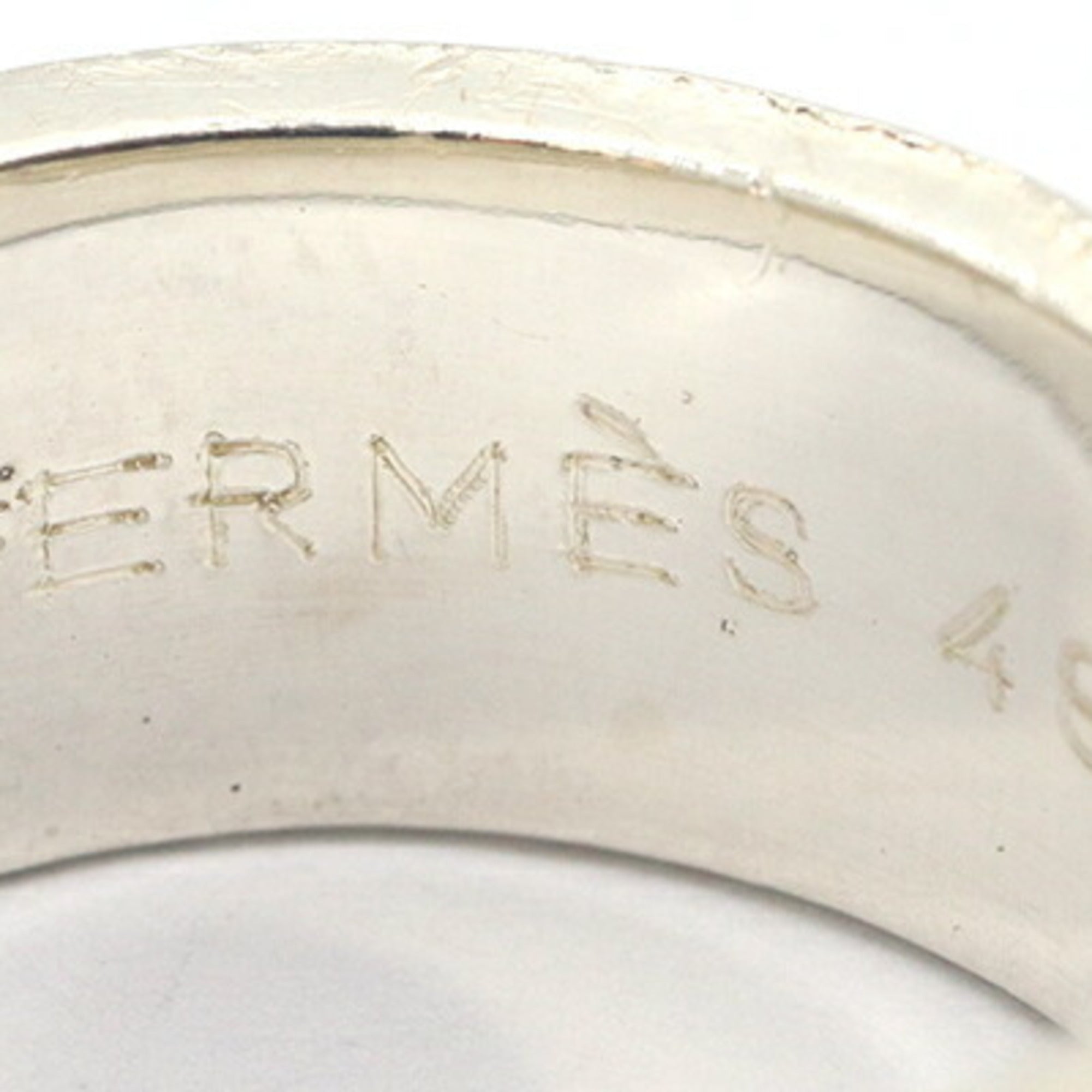 Hermes Yellow Gold (18K) Sterling Silver 925 Band Ring (Pre-Owned)