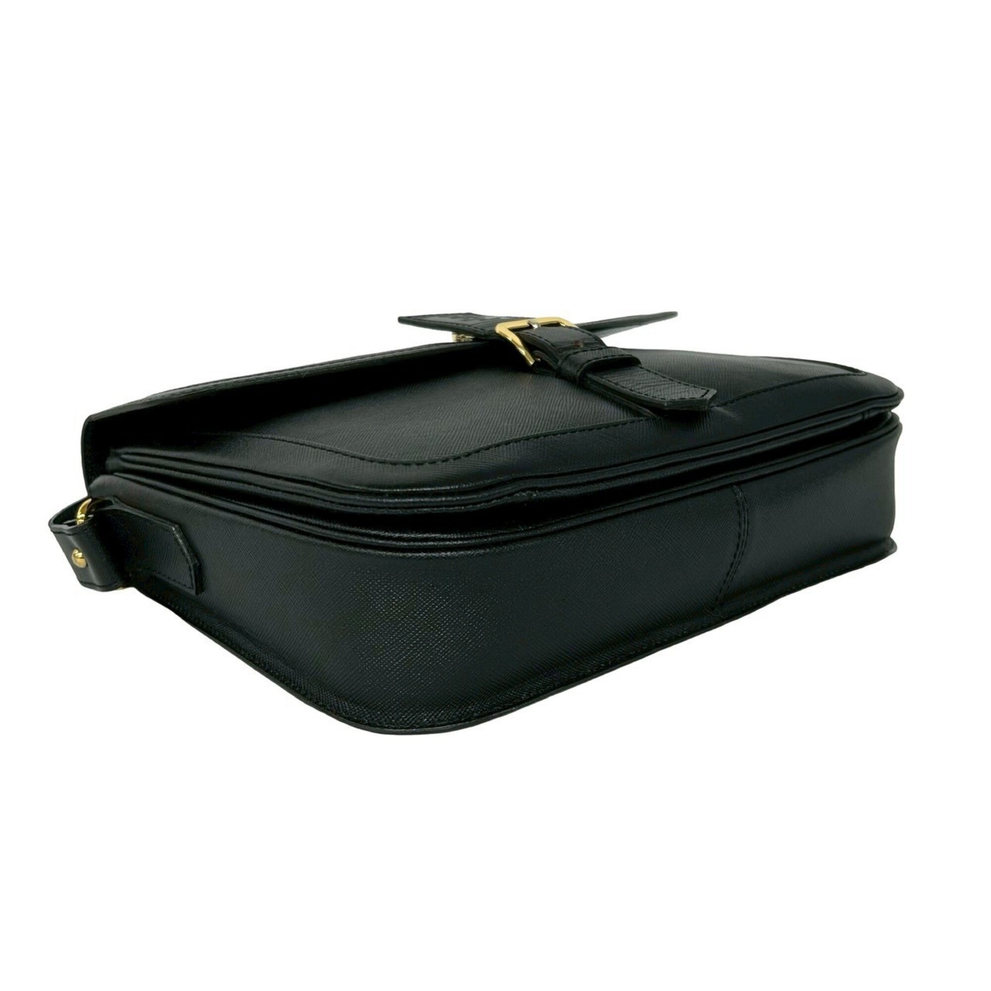 Yves Saint Laurent Black Leather Shoulder Bag (Pre-Owned)
