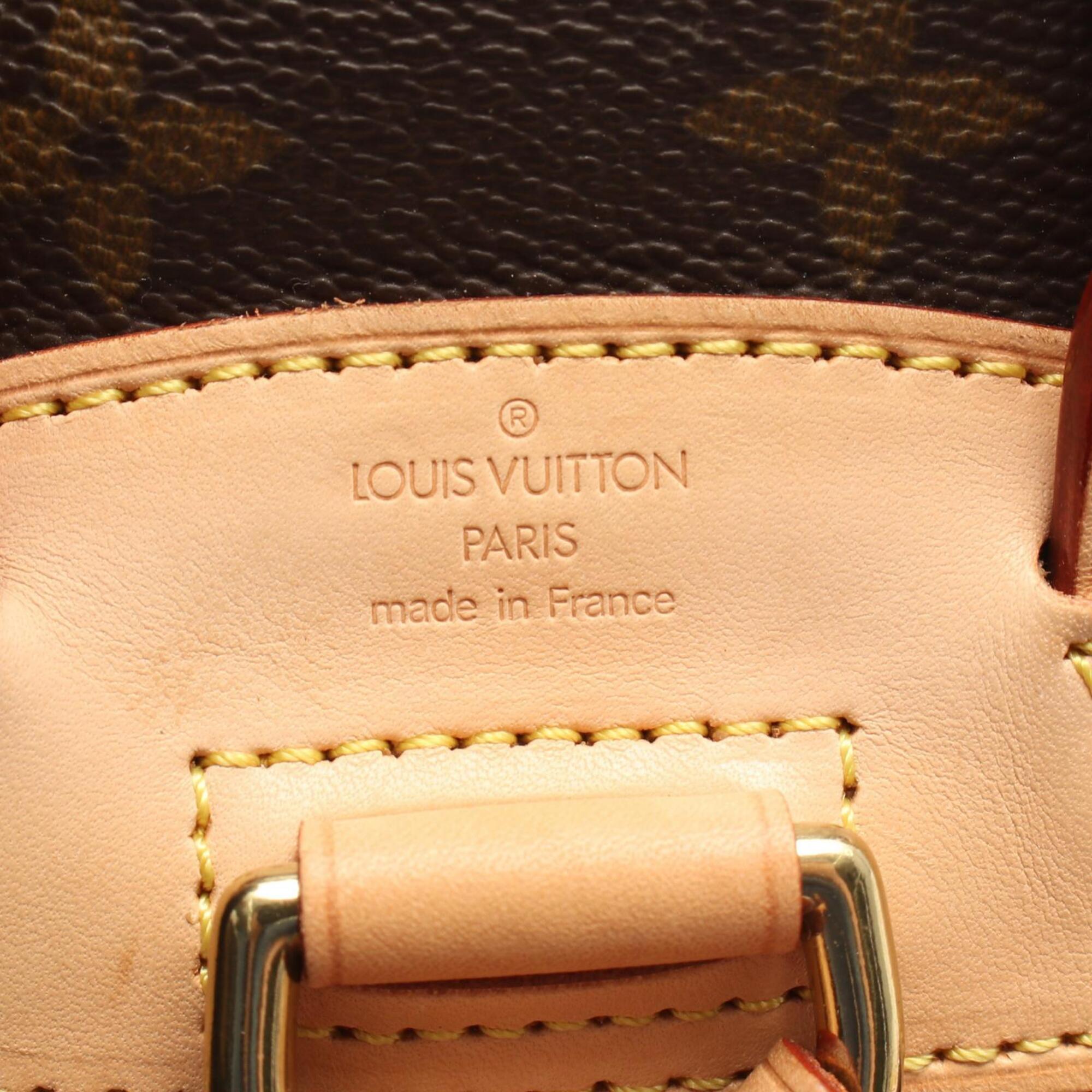 Louis Vuitton Brown Monogram Monogram Leather Backpack Handbag (Pre-Owned)