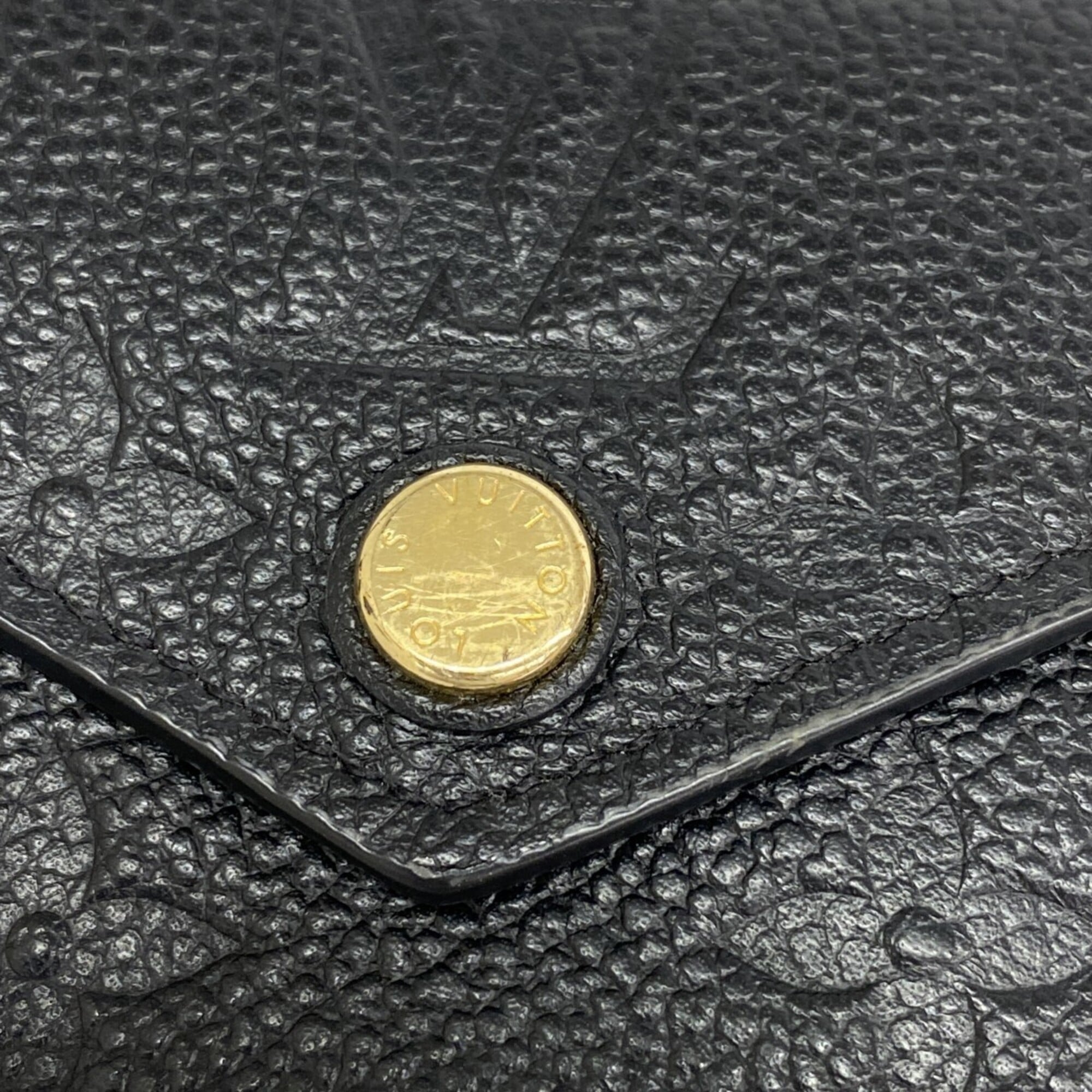 Louis Vuitton Noir Wallet (Tri-Fold) (Pre-Owned)