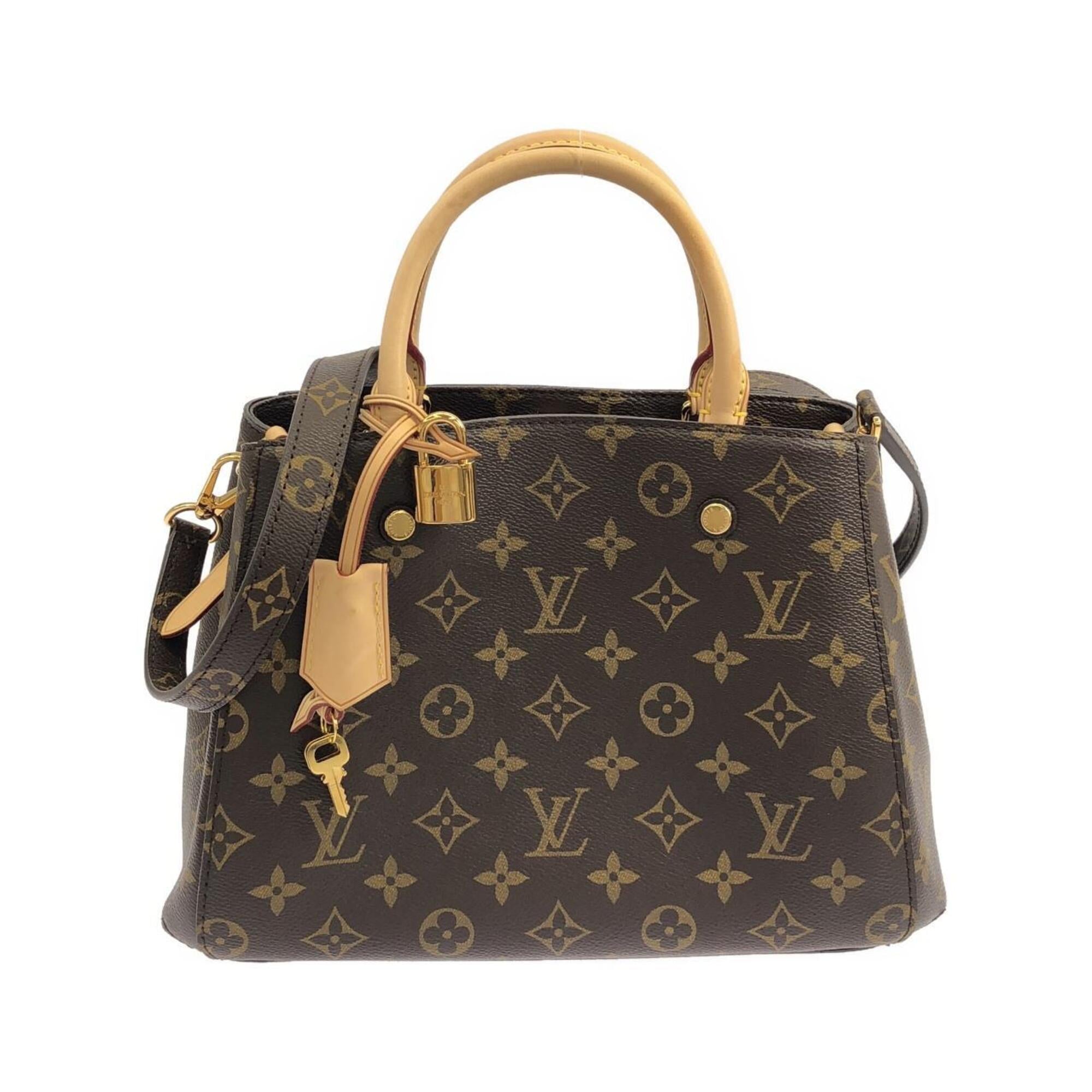 Louis Vuitton Marron Coated Canvas Handbag (Pre-Owned)