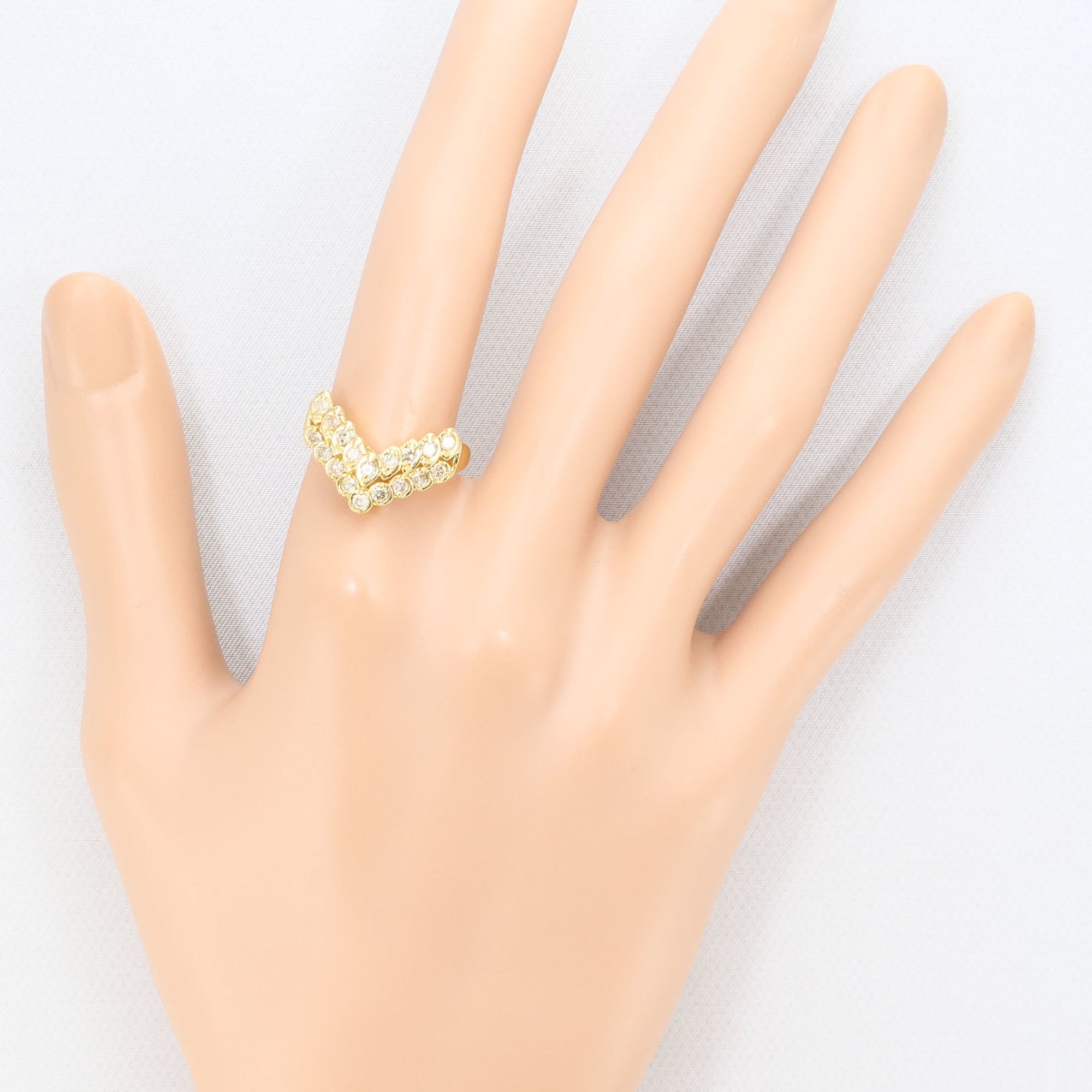 Unbranded Brown Yellow Gold Yellow Gold (18K) Band Ring (Pre-Owned)
