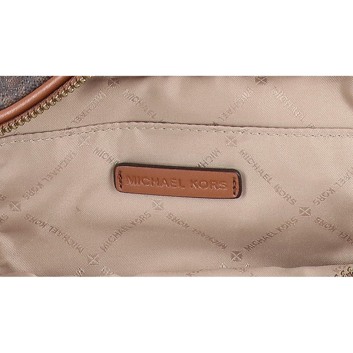 Michael Kors Brown Coated Canvas Fanny Pack (Pre-Owned)