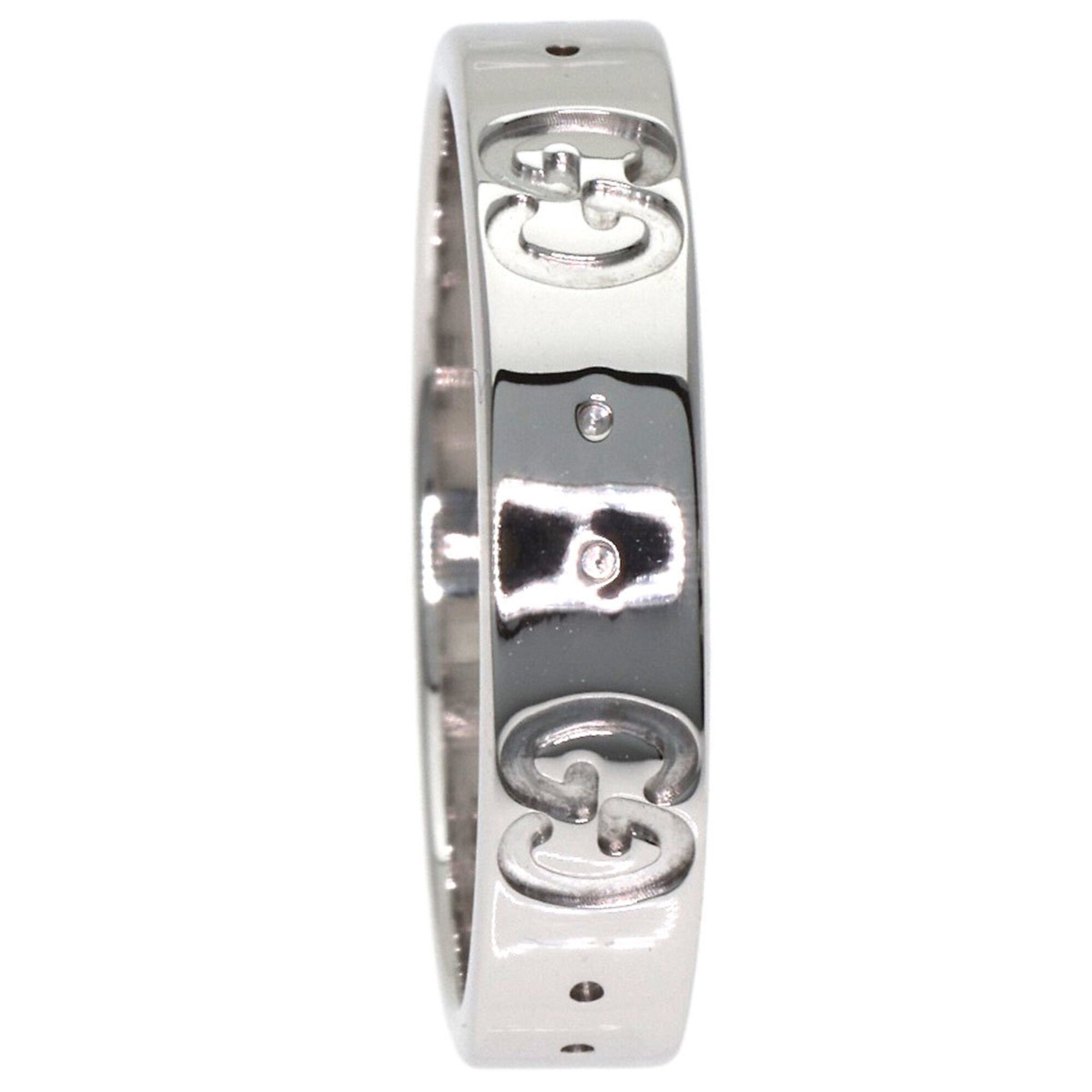 Gucci Icon White Gold (18K) Band Ring (Pre-Owned)