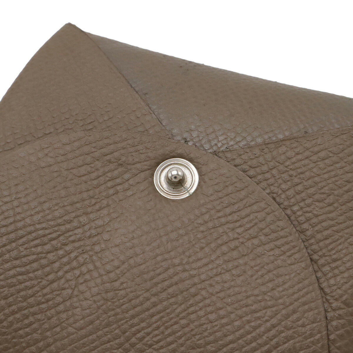Hermes Etoupe Gray Epsom Leather Coin Purse/Coin Case (Pre-Owned)