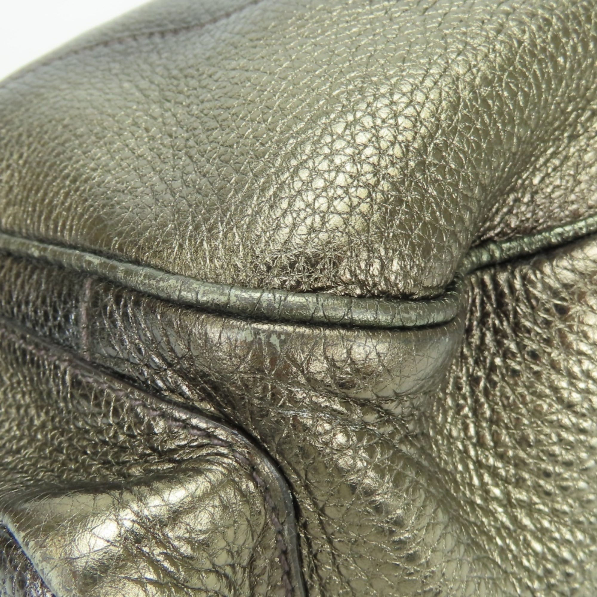 Prada Bronze Brown Leather Shoulder Bag (Pre-Owned)