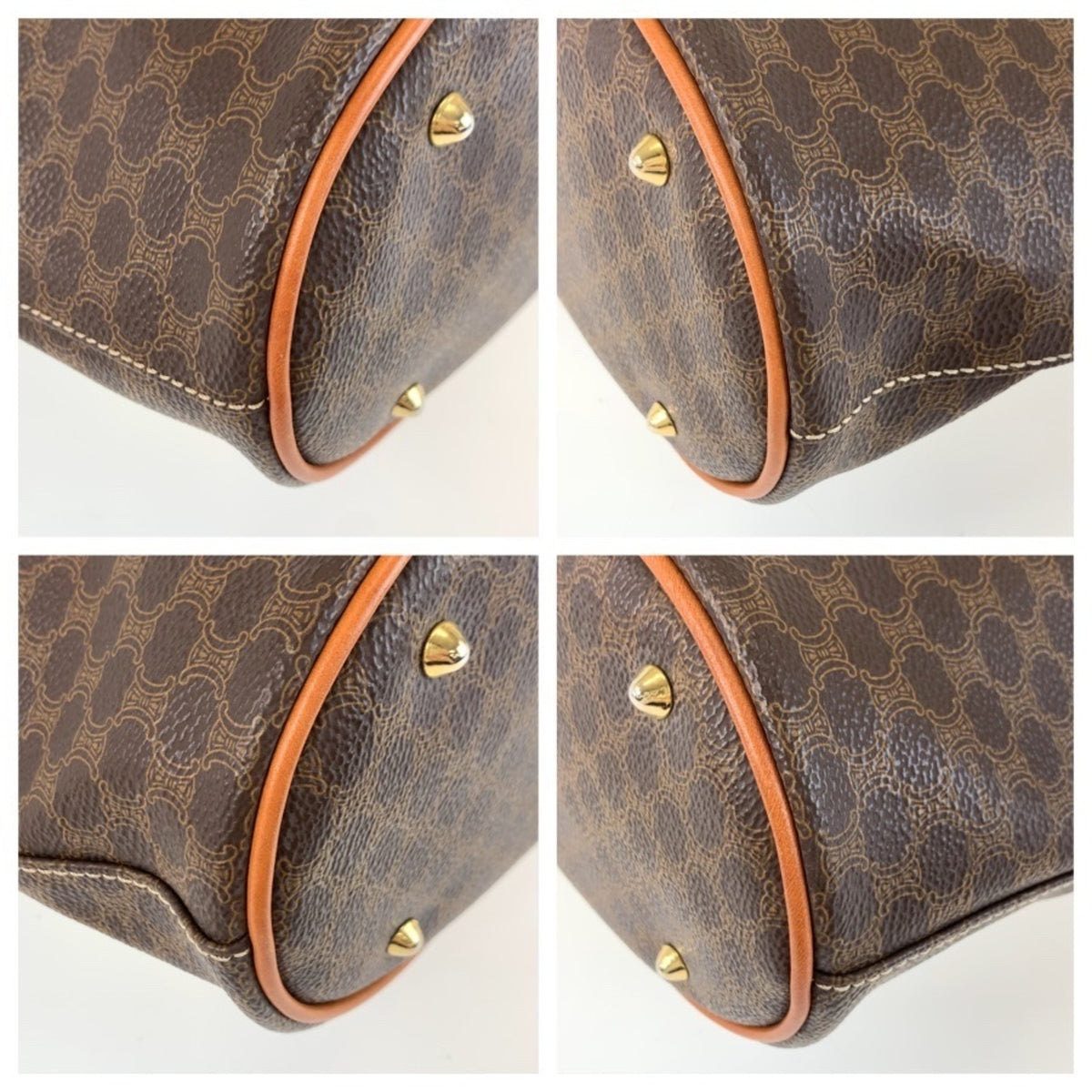 Celine Brown Pvc Leather Shoulder Bag Tote Bag (Pre-Owned)