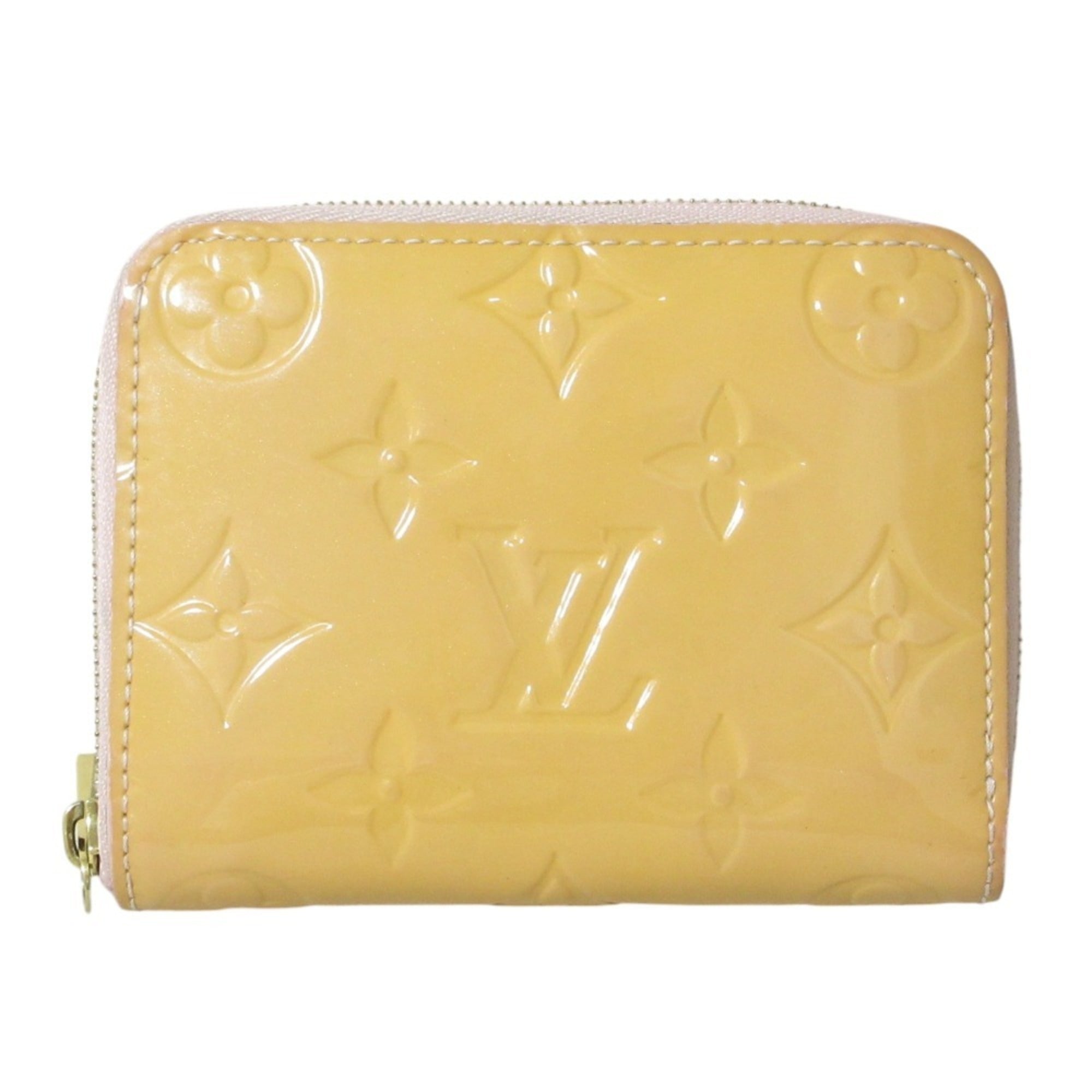 Louis Vuitton Monogram Vernis Beige Monogram Vernis Coin Purse/Coin Case (Pre-Owned)