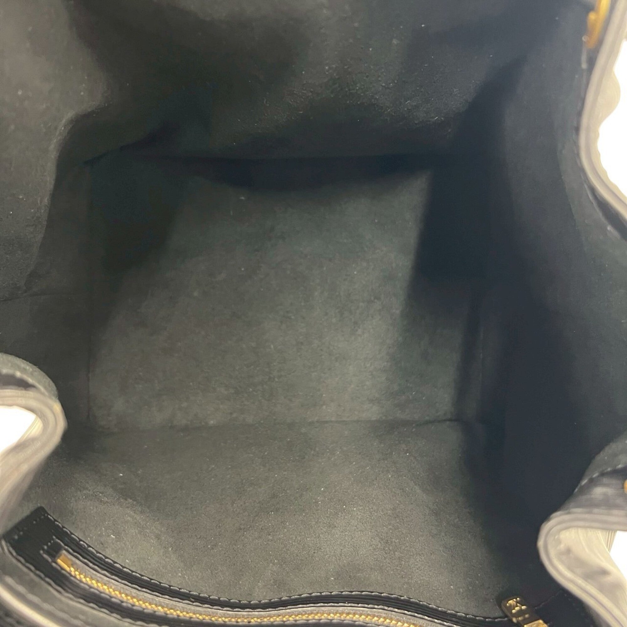 Louis Vuitton Black Leather Shoulder Bag Tote Bag (Pre-Owned)