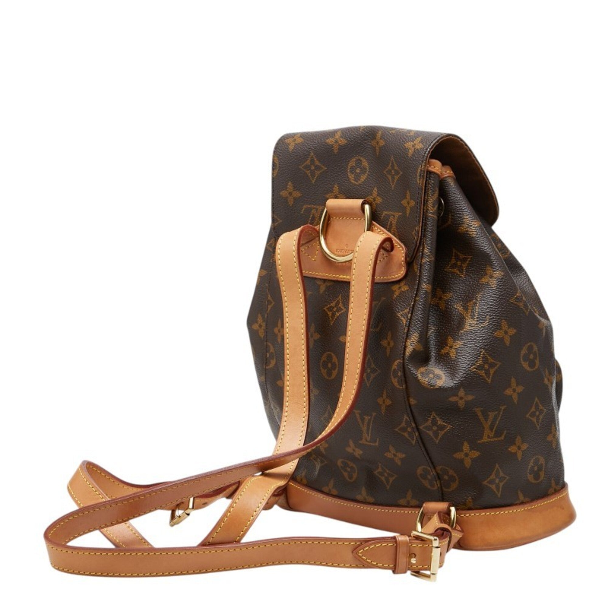 Louis Vuitton Monogram Brown Pvc Leather Backpack (Pre-Owned)